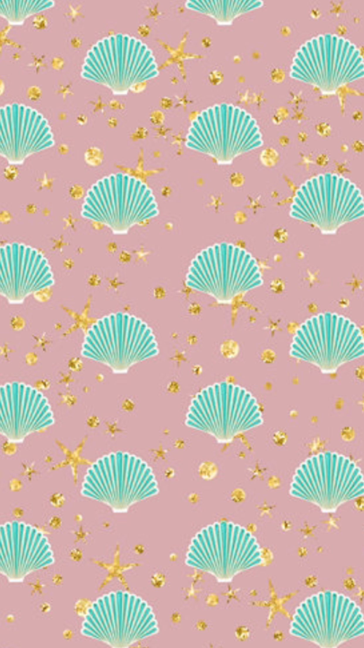 1242x2208 Sea Shells | Mermaid wallpapers, Pretty phone wallpaper, Wallpaper