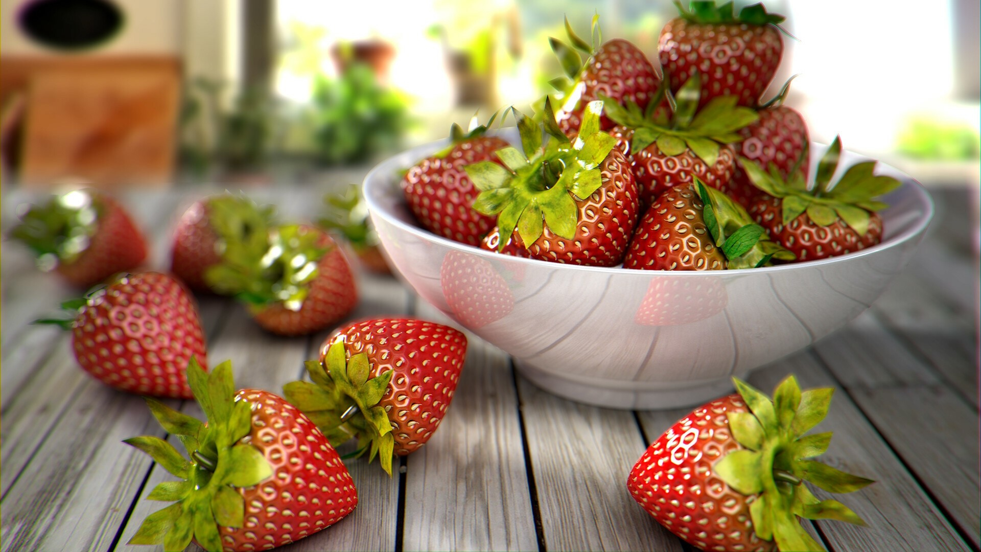 1920x1080 21 Strawberry Wallpapers Wallpaperboat