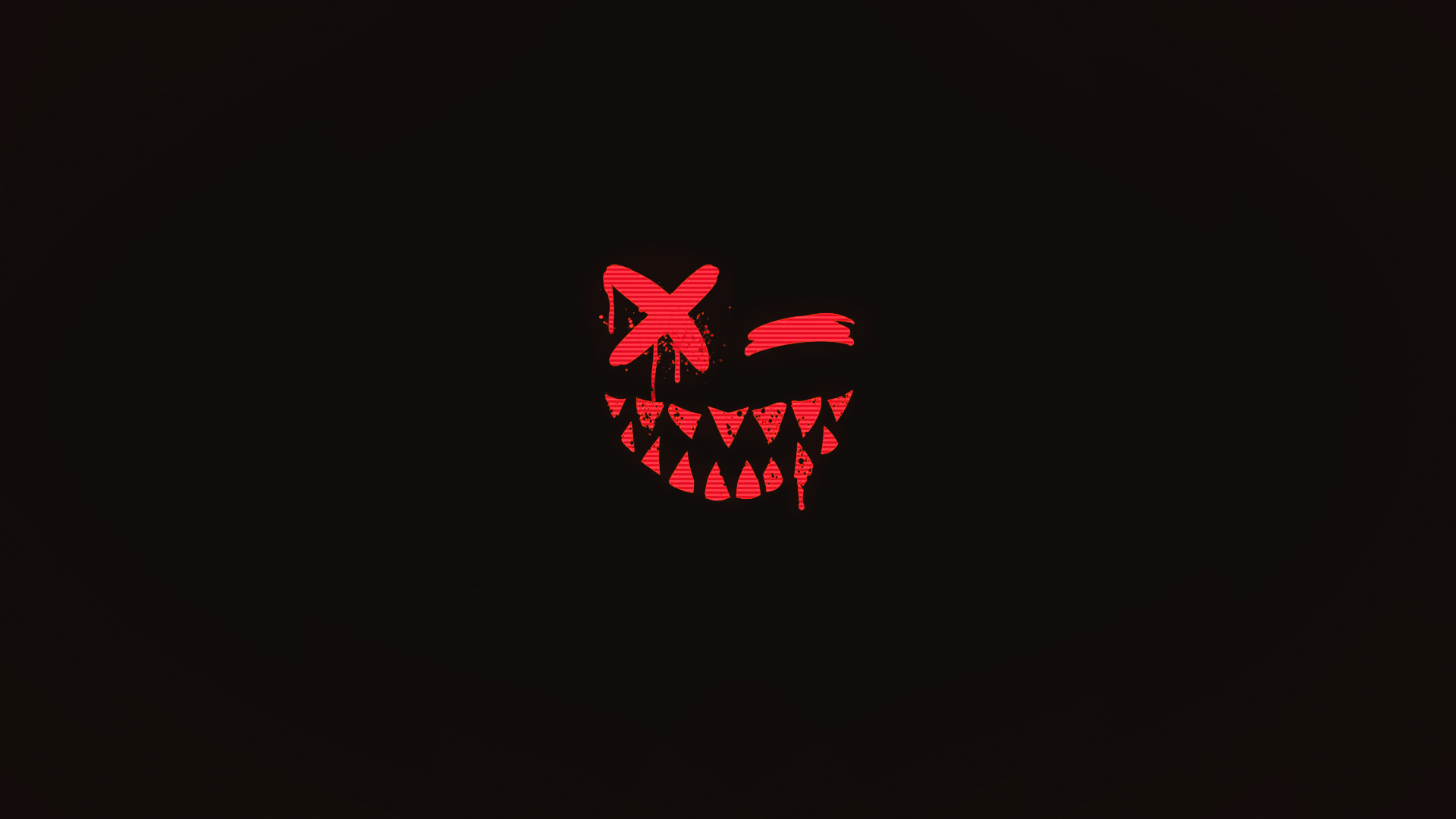 1920x1080 Scary Face Demon Minimalism Smile Dark Tooth Closed Eyes Wallpaper Resolution: ID:1160867