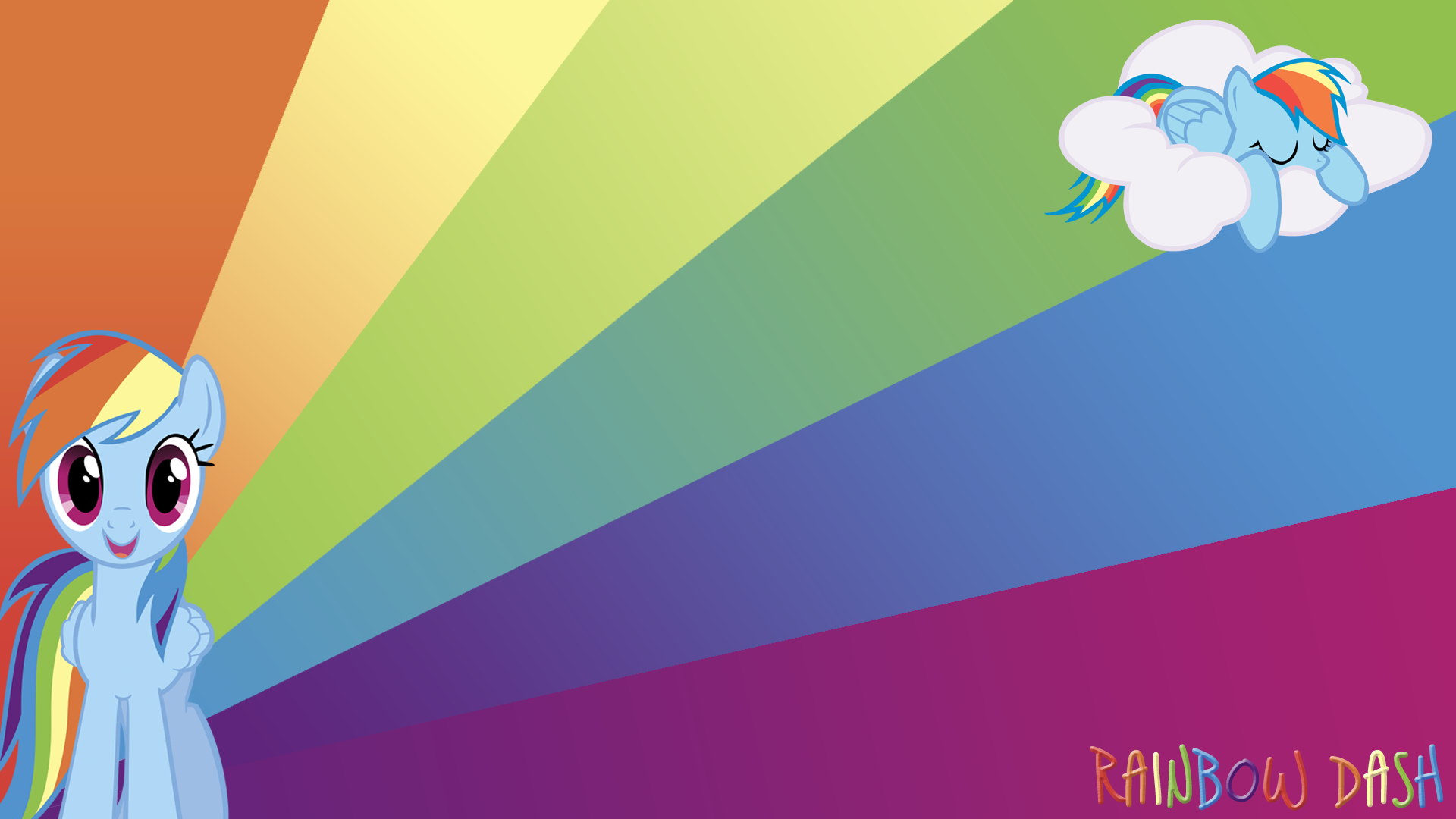 1920x1080 Rainbow Dash Wallpaper by BlueDragonHans on deviantART | Rainbow dash, Rainbow, Little pony