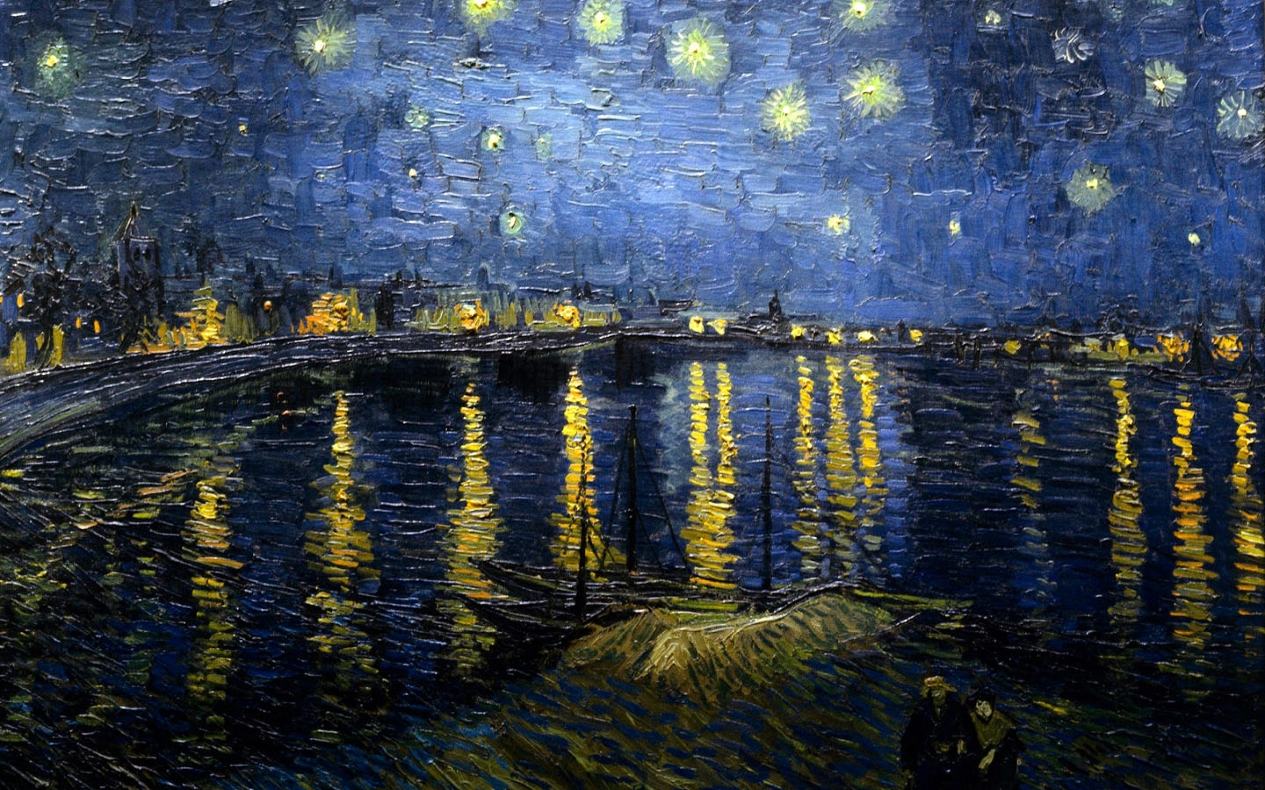 2560x1600 Starry Night Over the Rhone Wallpaper (54+ pictures