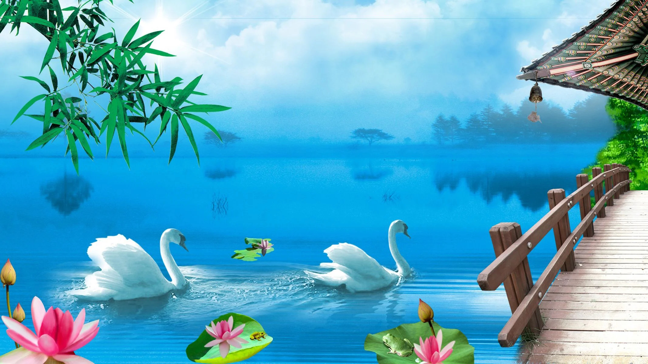 2133x1200 Swan Lake Wallpapers Top Free Swan Lake Backgrounds