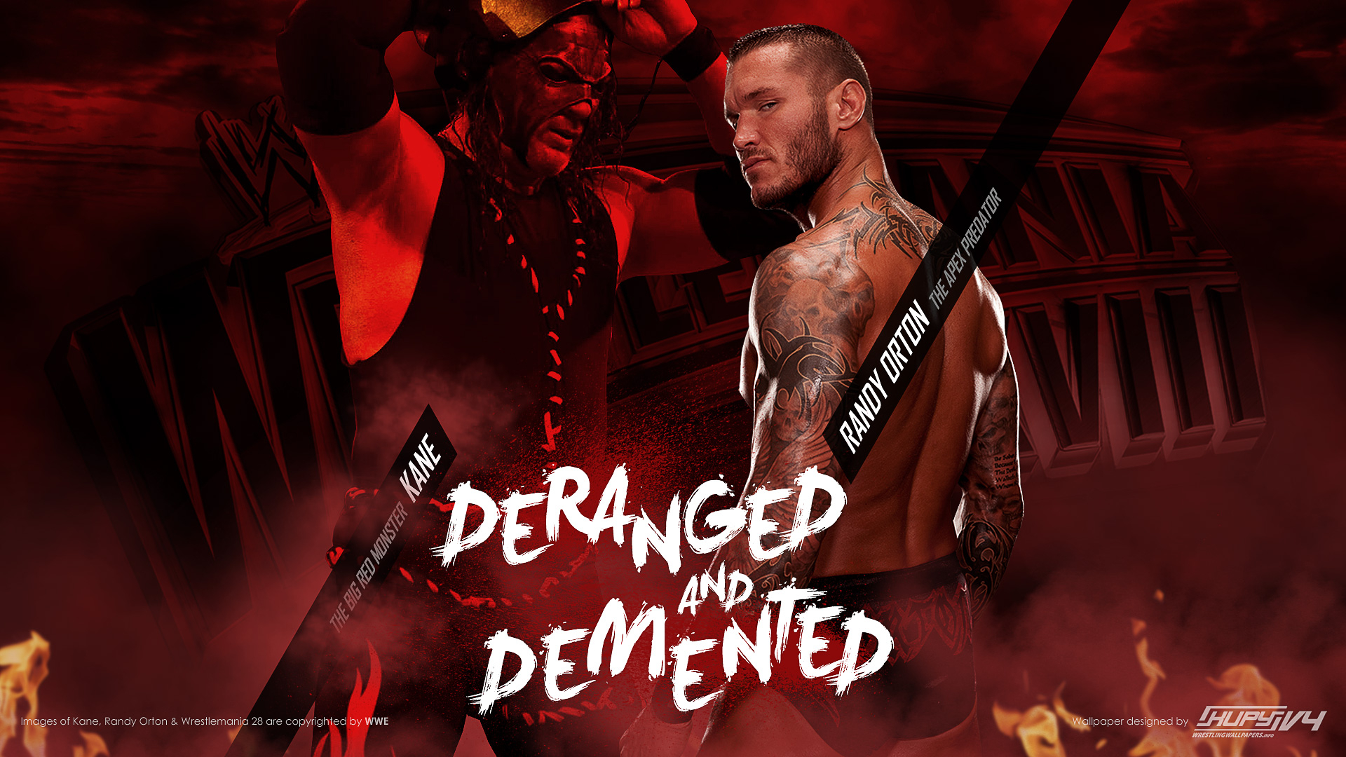 1920x1080 NEW Road to WrestleMania 28: Randy Orton vs. Kane wallpaper! Kupy Wrestling Wallpapers