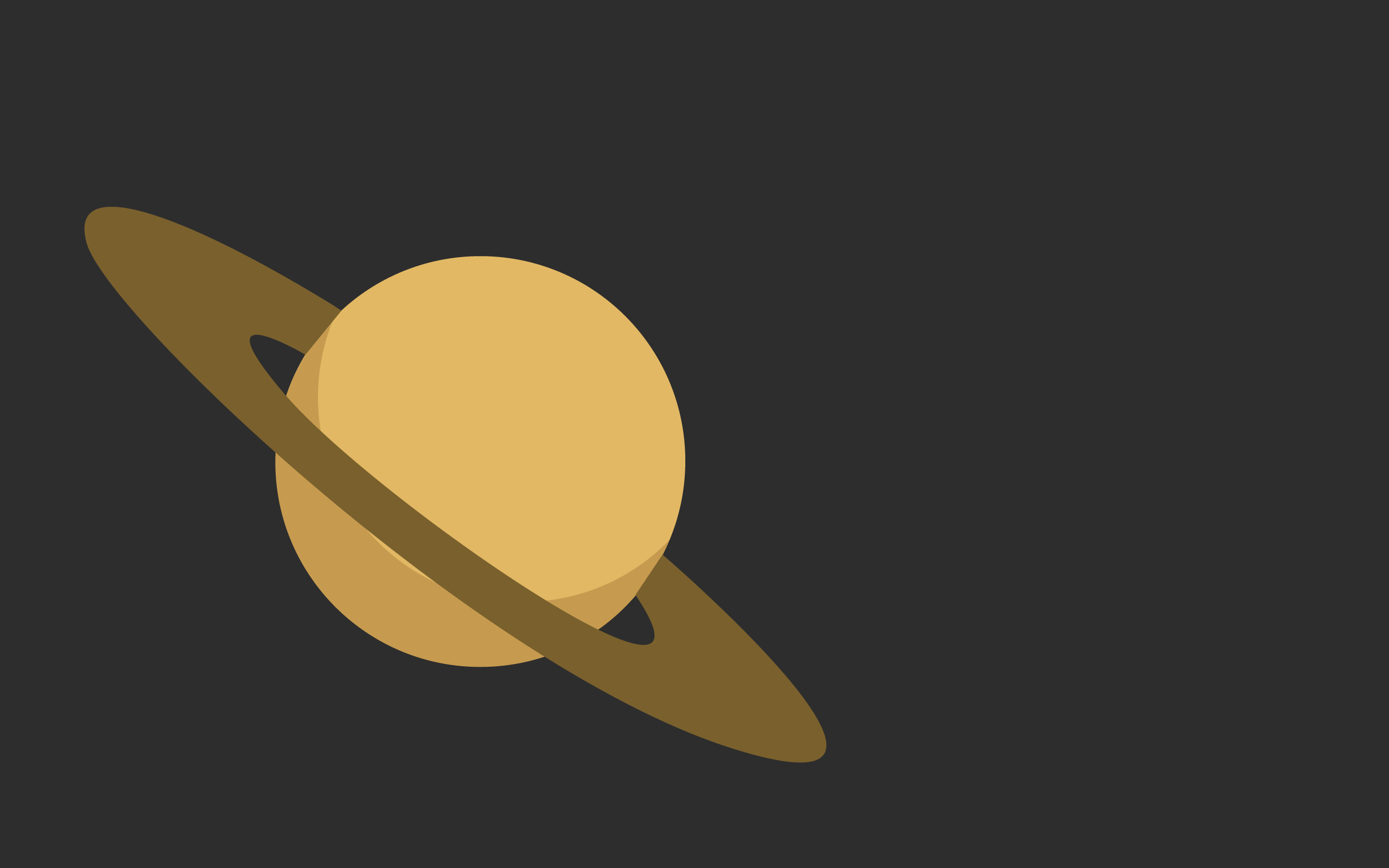 2560x1600 minimalism, Saturn, Vectors, Planet, Space Wallpapers HD / Desktop and Mobile Backgrounds