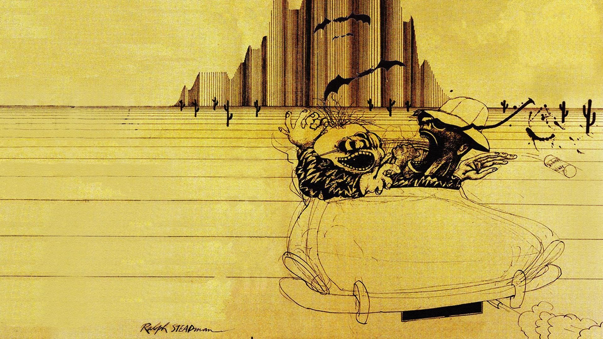 1920x1080 Fear and Loathing in Las Vegas Wallpaper: Ralph Steadman illustration | Ralph steadman art, Ralph steadman, Fear and loathing