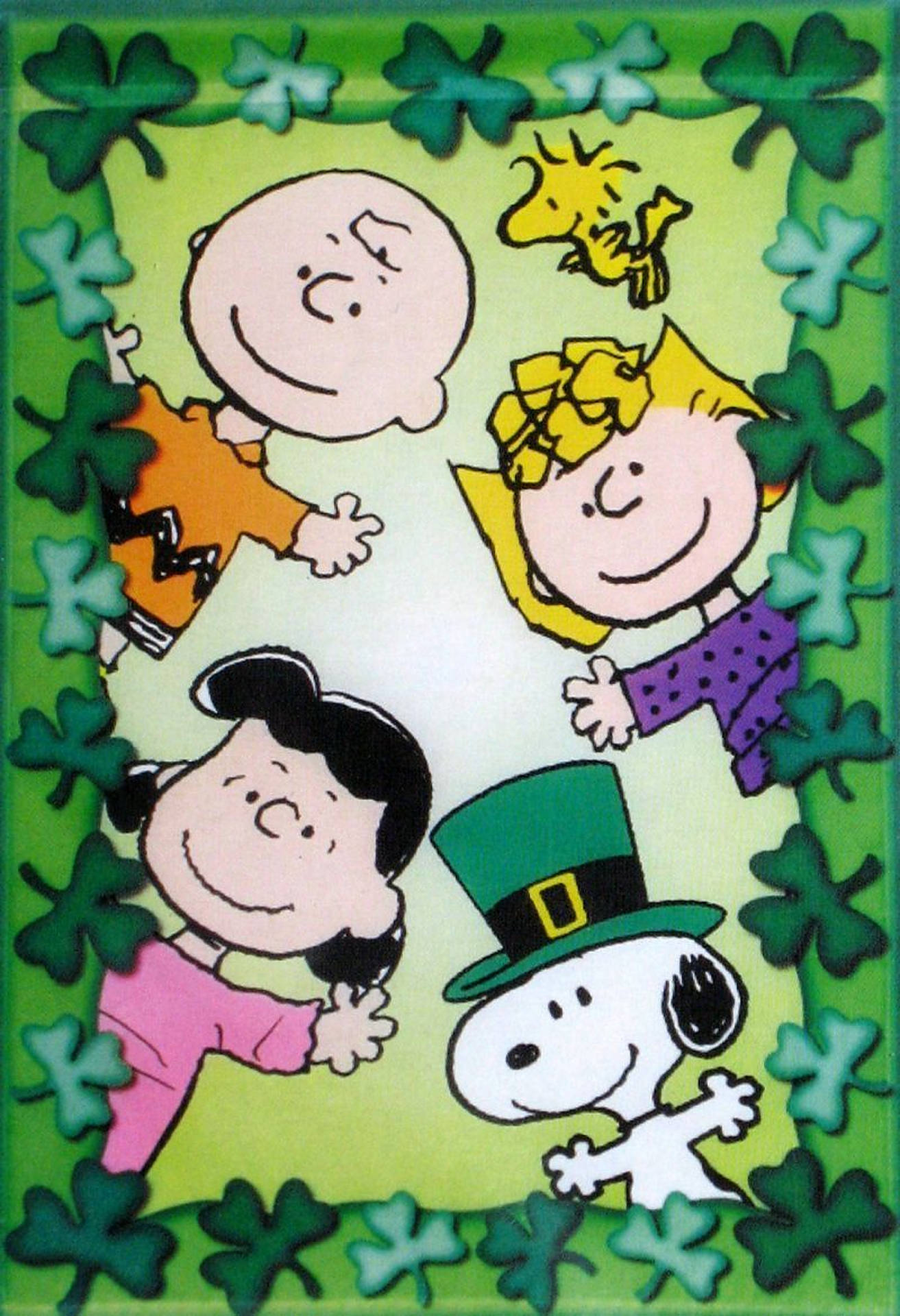 1313x1920 Download Lucy Van Pelt Saint Patrick's Day Wallpaper