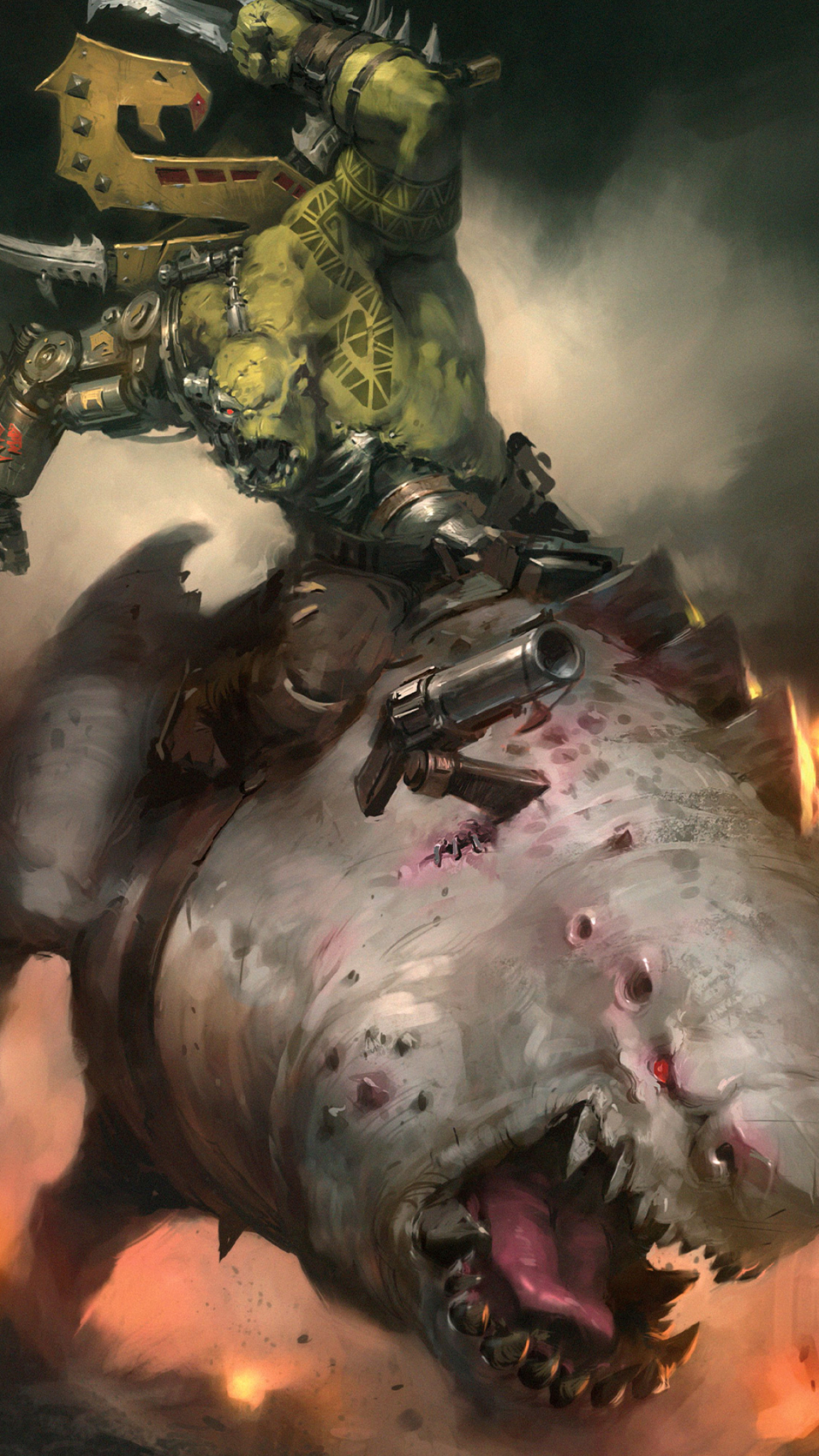 1372x2440 Download These Ded Snazzy Wallpapers From Codex: Orks For Free Warhammer Community