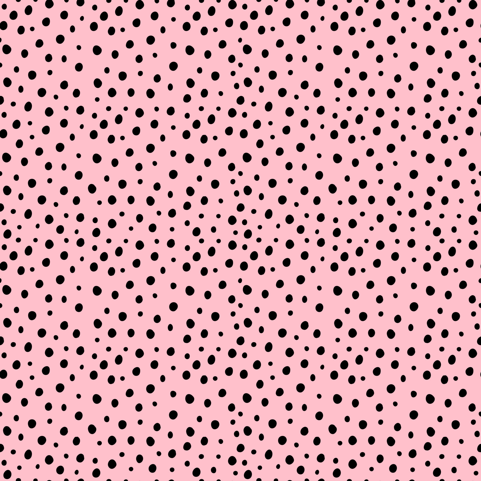 1920x1920 Random small black polka dot background. Print with irregular chaotic points. Vector seamless hand drawn pattern for design, textile, wrapping paper, scrapbooking. 7975417 Vector Art
