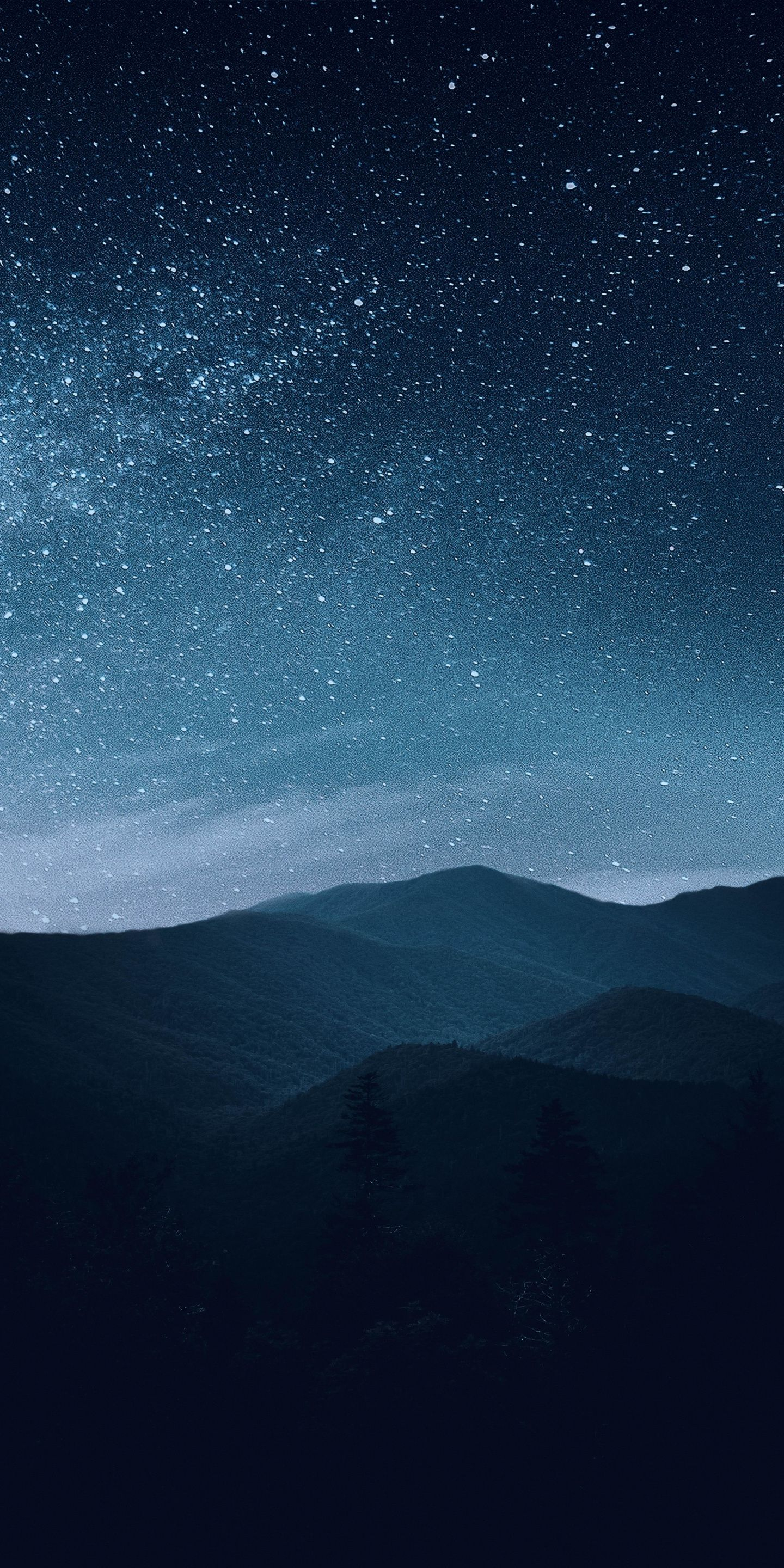 1440x2880 Night, mountains, silhouette, starry sky wallpaper | Beautiful night sky, Night sky wallpaper, Starry night wallpaper
