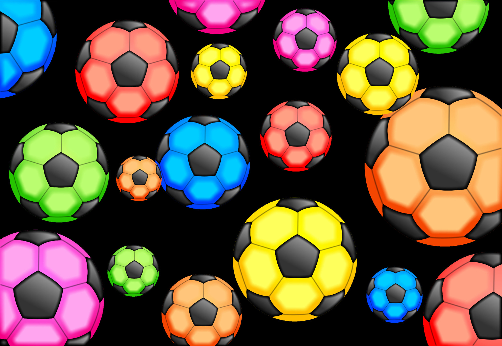 1920x1325 Colorful Soccer Ball Sports Wallpaper 3818039 Vector Art