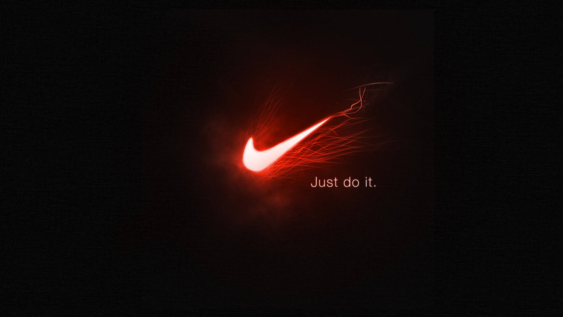 1920x1080 Download Just Do It Red Neon Nike Logo Wallpaper