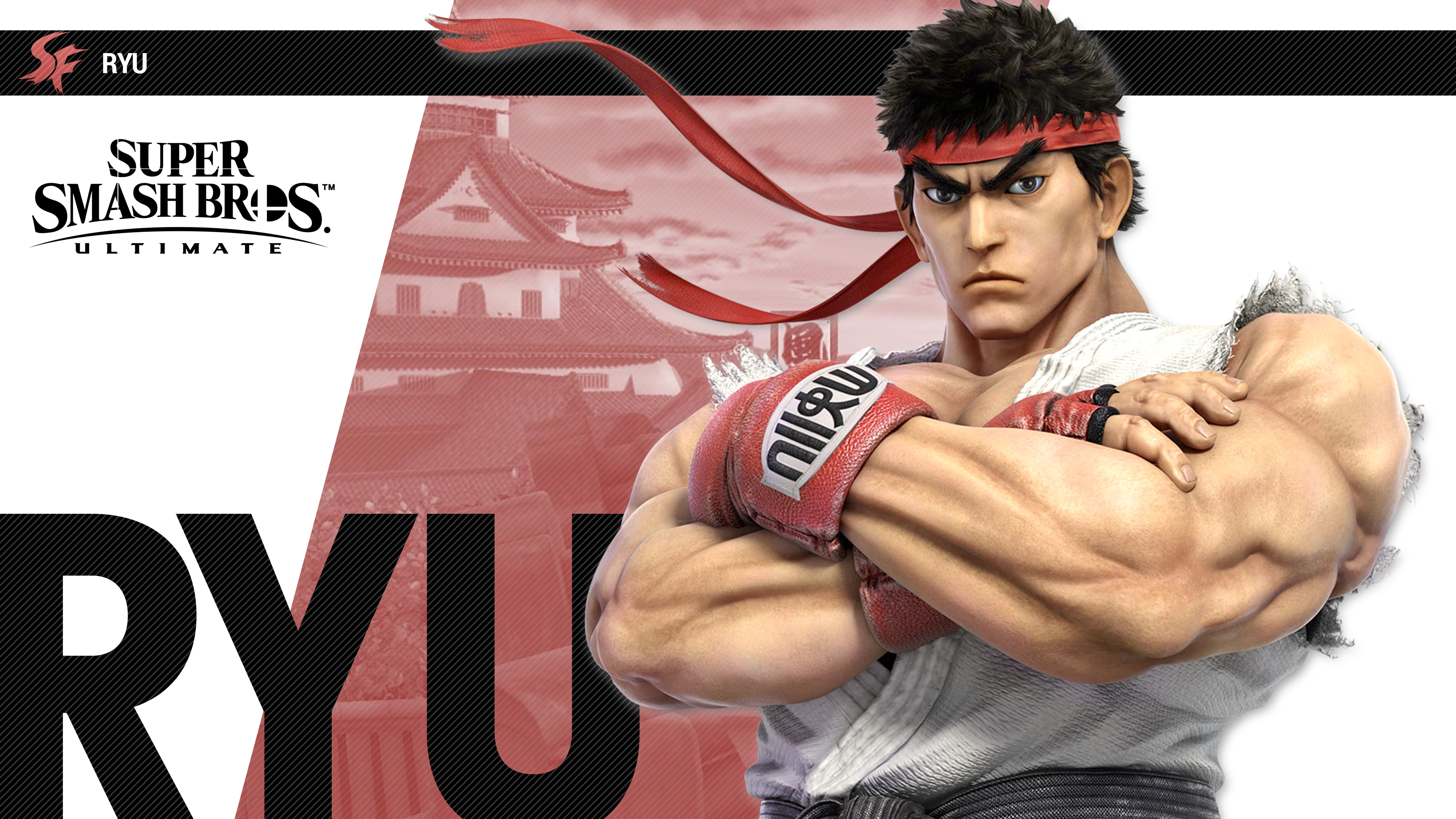 3840x2160 Super Smash Bros Ultimate Ryu Wallpapers Cat with Monocle