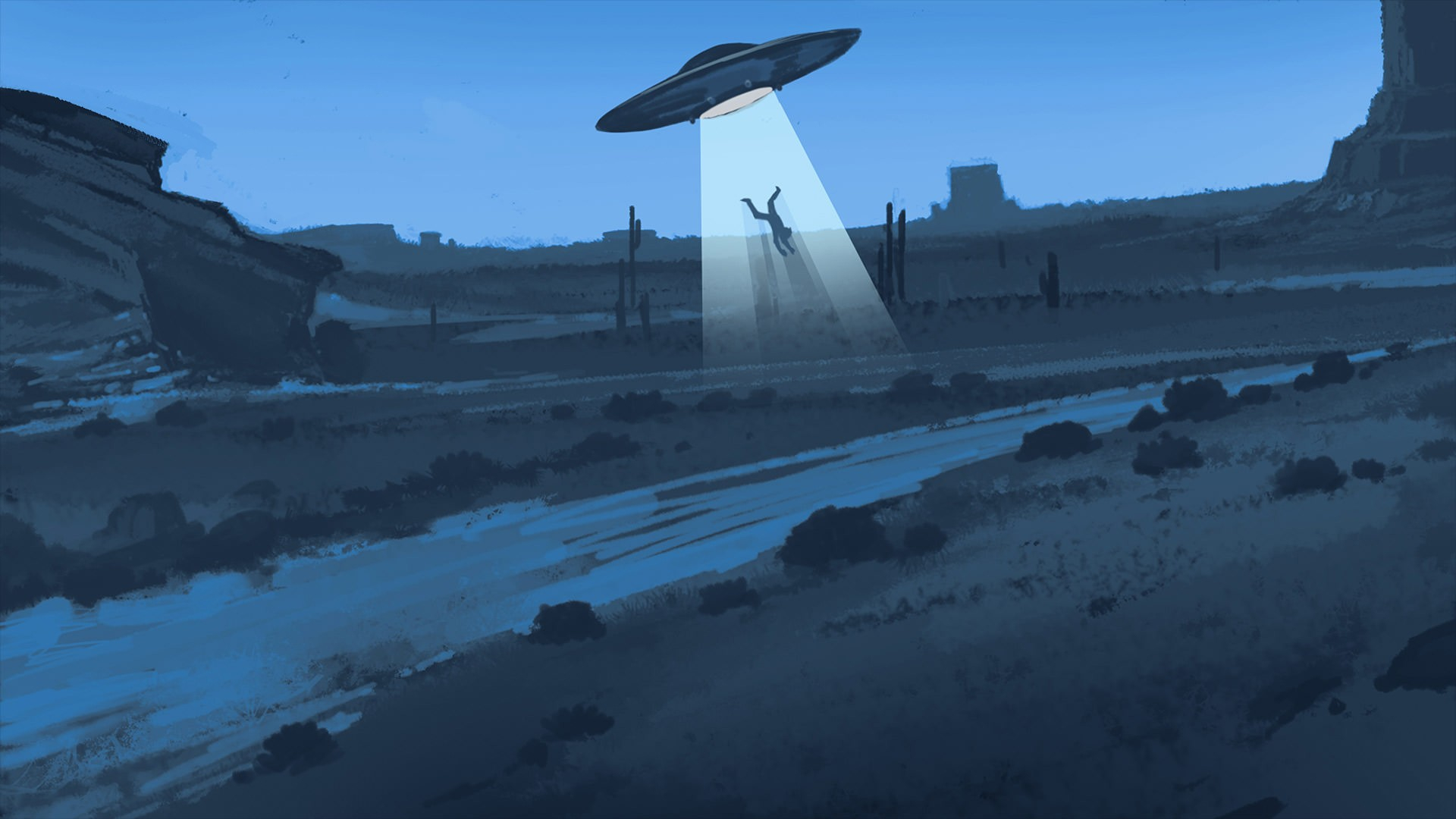 1920x1080 Sci Fi UFO HD Wallpaper
