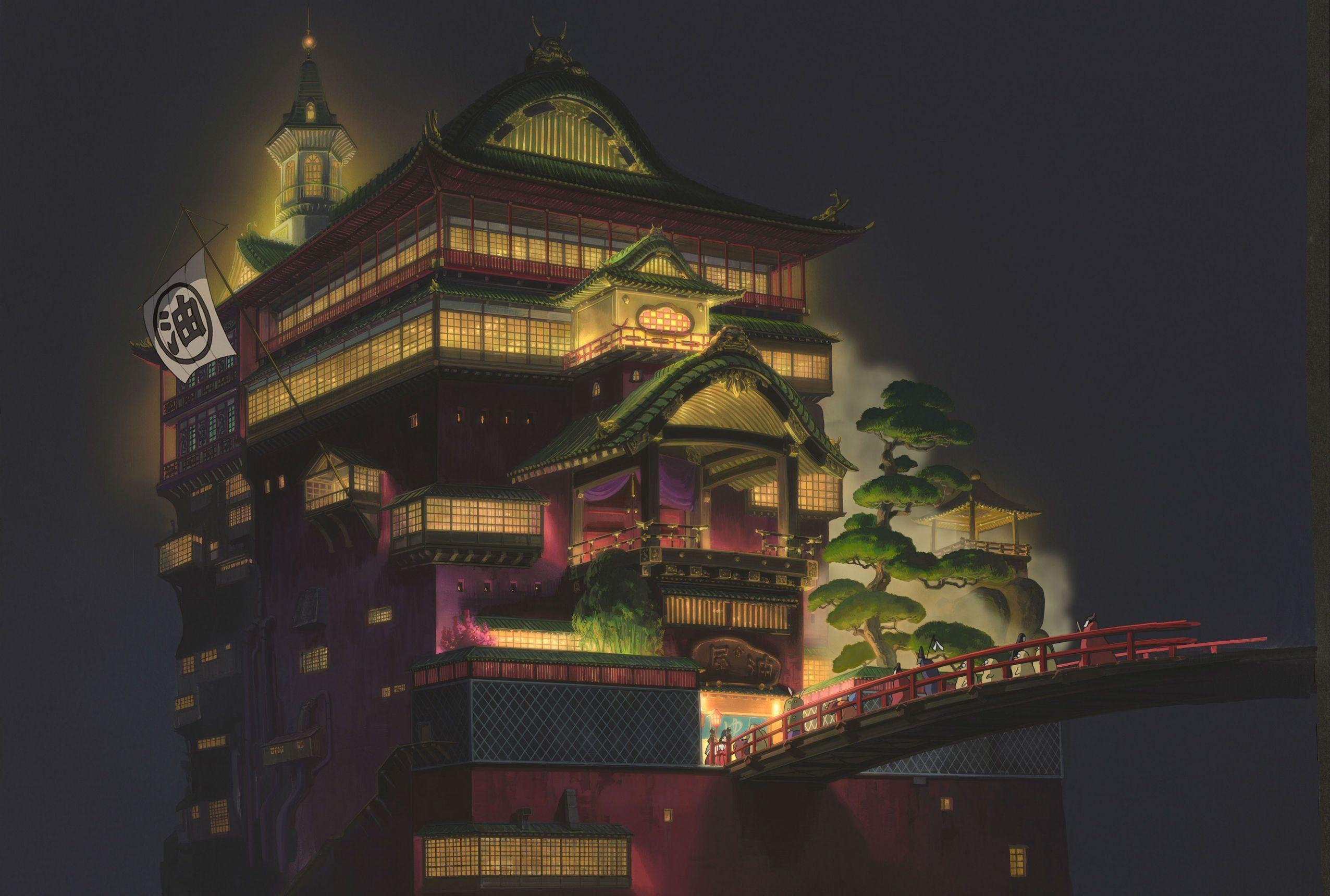 2552x1720 Spirited Away Wallpapers Top Free Spirited Away Backgrounds