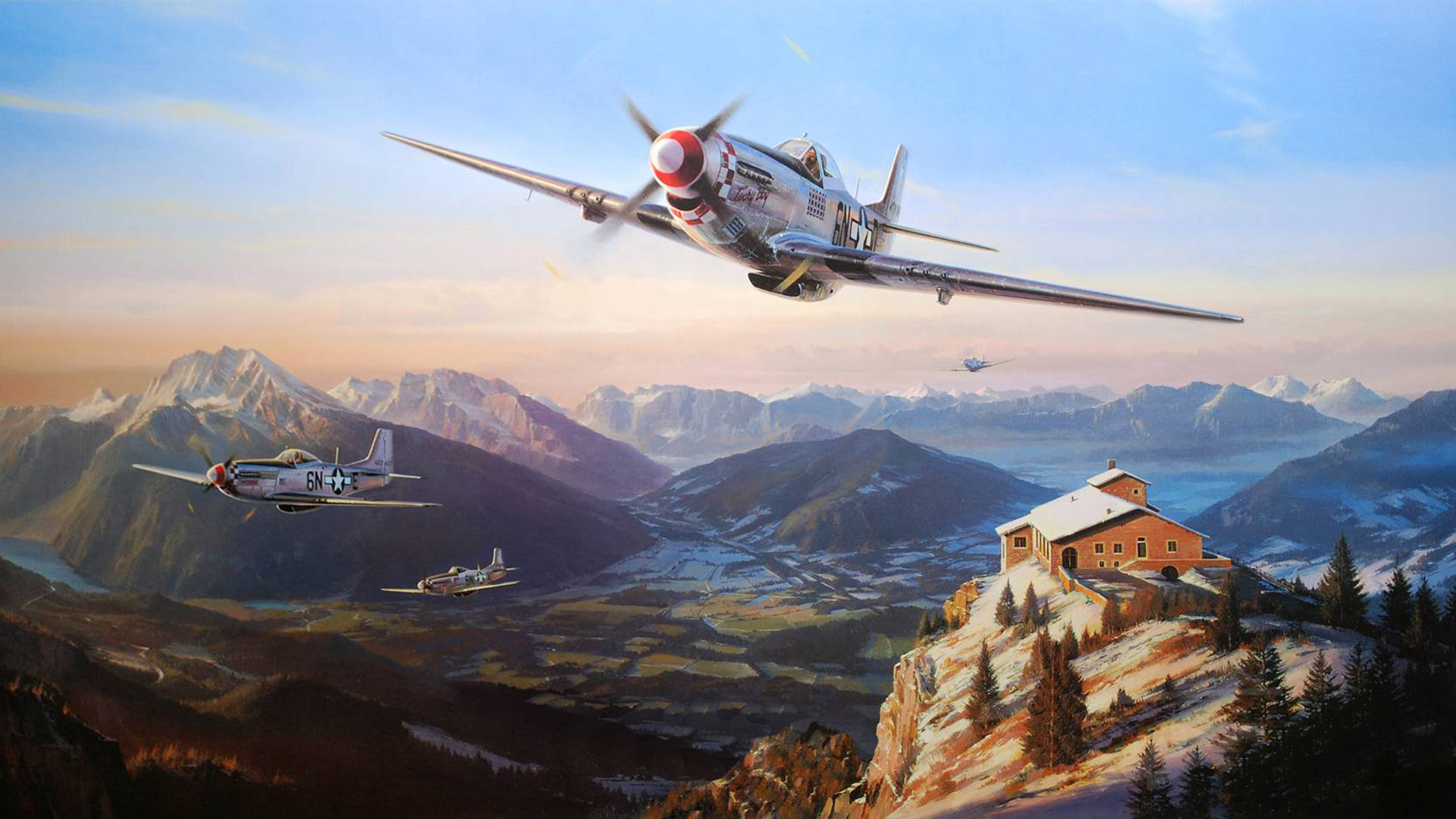 1920x1080 Nicolas Trudgian North American P-51 Mustang airplane plane military wallpaper | | 100993