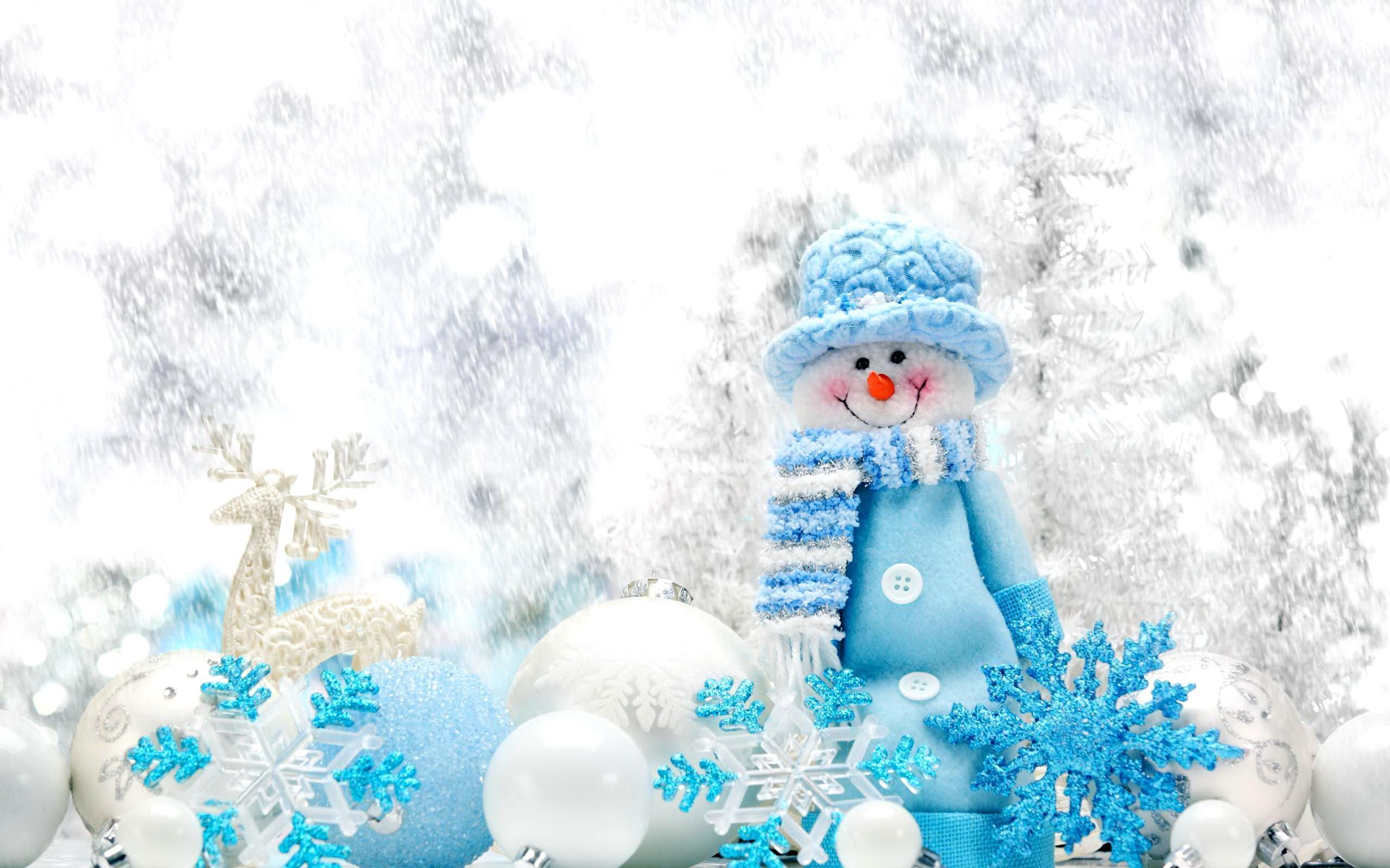 2560x1600 Cute Snowman Wallpapers