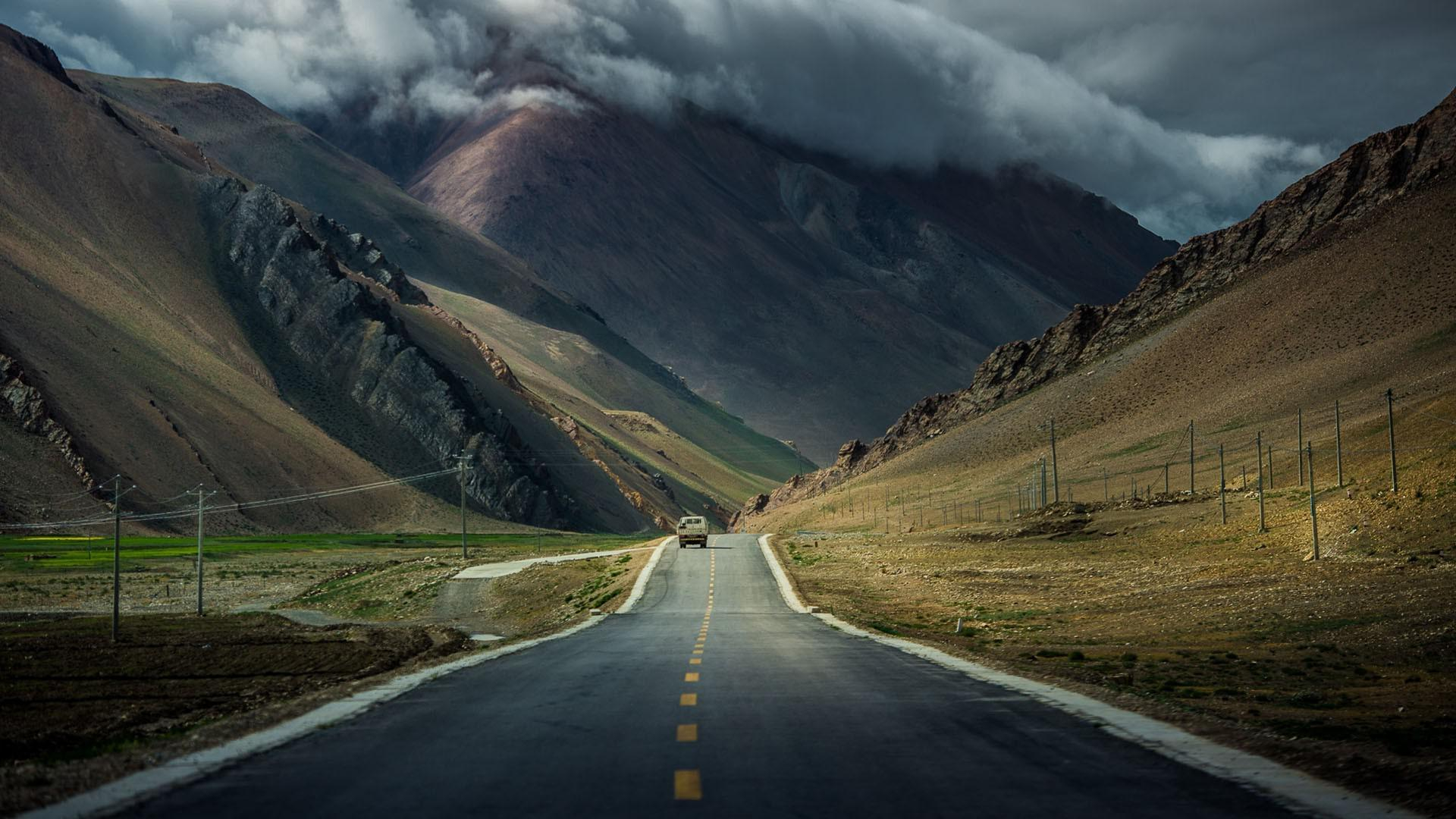 1920x1080 Download wallpaper for 2560x1080 resolution | Road in Tibet | nature and landscape | Wallpaper Better