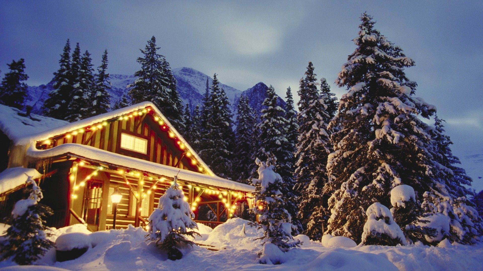 1920x1080 Christmas Cabin Wallpapers Top Free Christmas Cabin Backgrounds