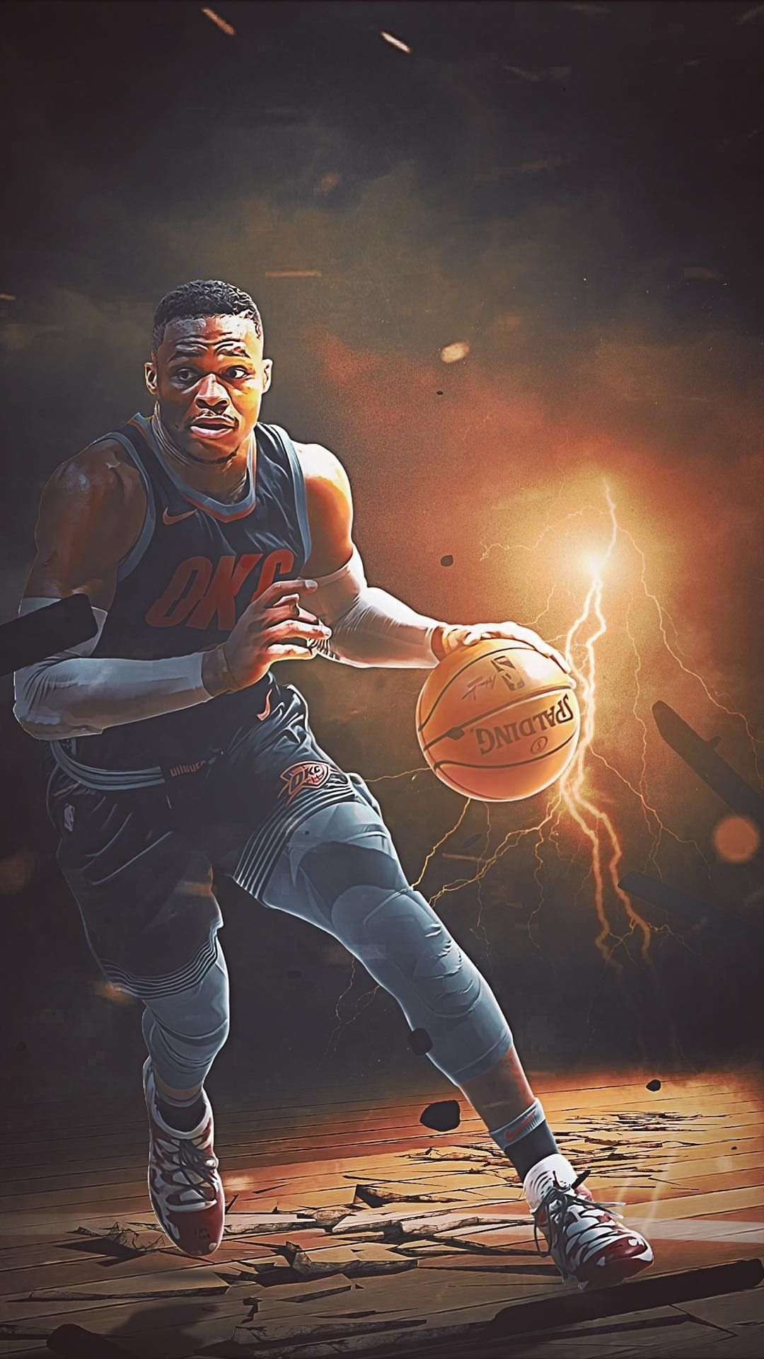 1080x1920 Russell Westbrook Wallpaper for mobile phone, tablet, desktop computer and other devices HD and 4K&acirc;&#128;&brvbar; | Westbrook wallpapers, Russell westbrook wallpaper, Nba artwork