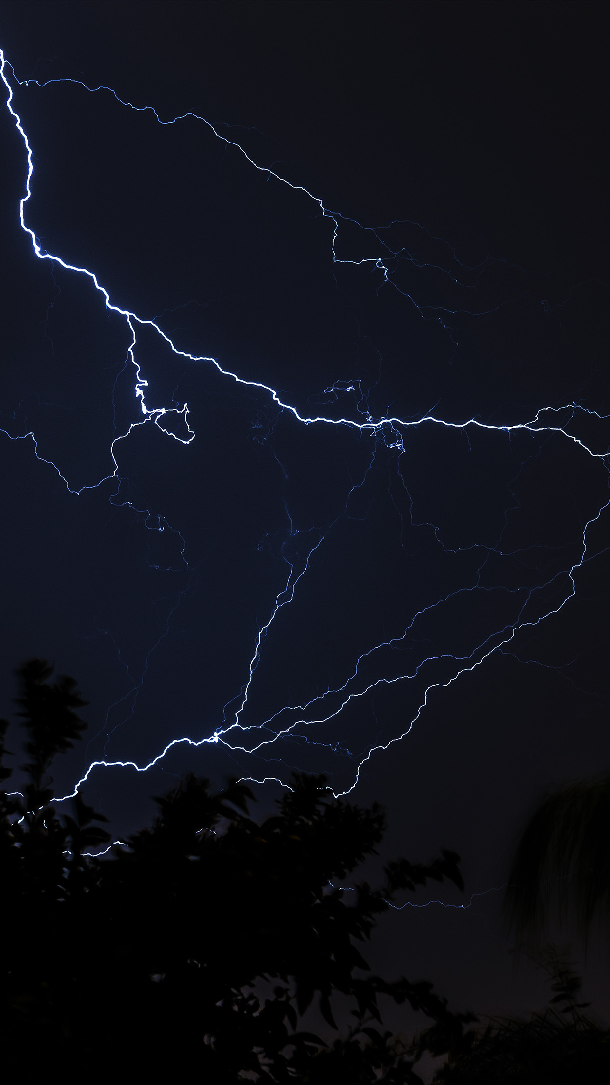1242x2208 | iPhone X wallpaper | nj84-thunder-bolt-sky-night-dark- lightning