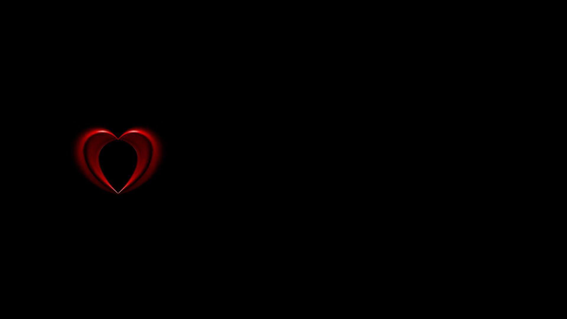 1920x1080 Red And Black Heart Wallpapers