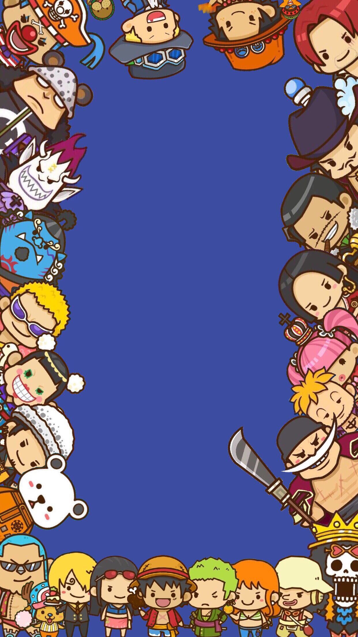 1242x2208 One piece I edited it on photoshop but I couldn't find the original artist to give cre&acirc;&#128;&brvbar; | One piece wallpaper iphone, Chibi wallpaper, One piece drawing