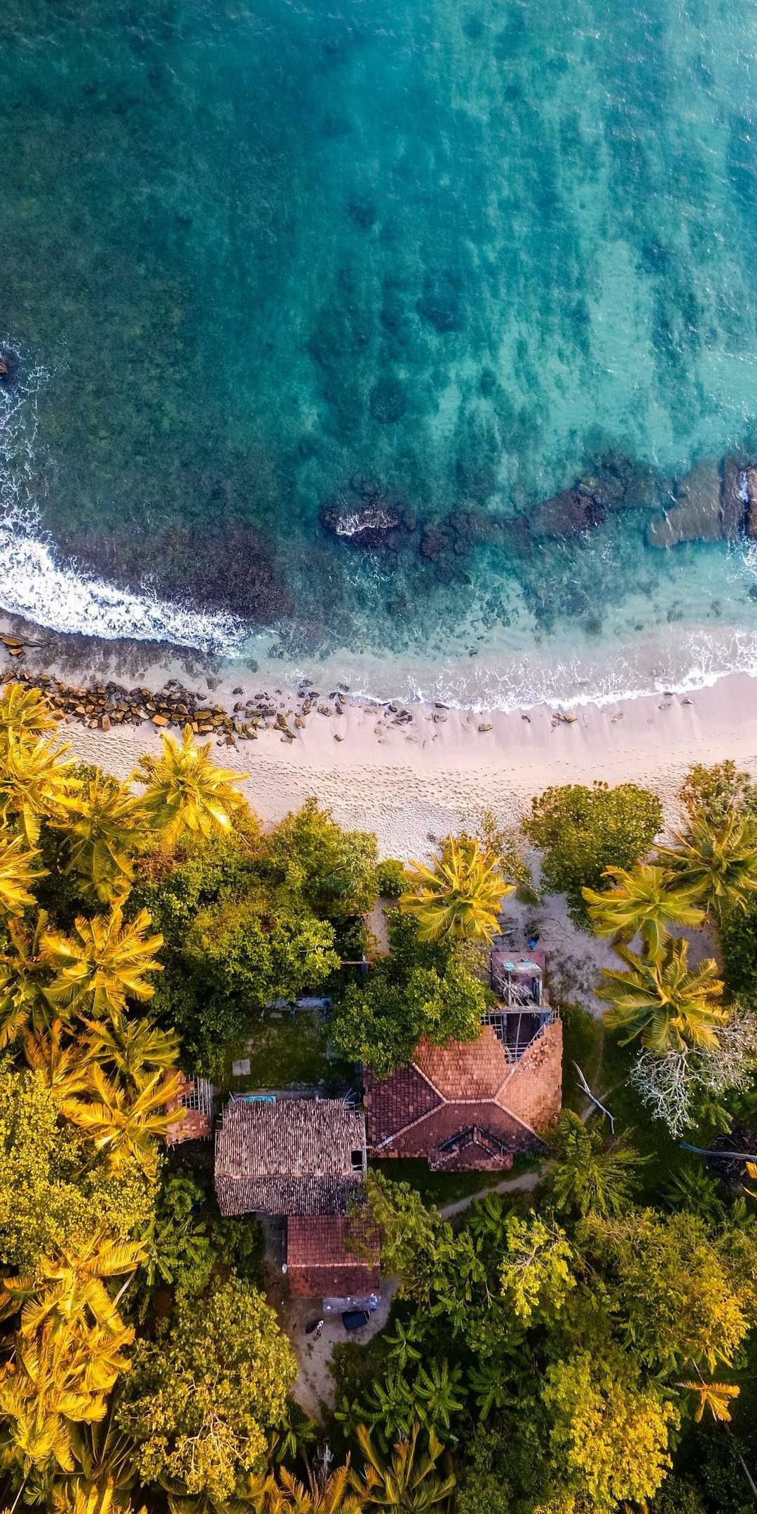 1080x2160 Ocean Beach House Sky View iPhone Wallpaper | Drohne fotografie, Strand wallpaper, Hintergrundbilder natur