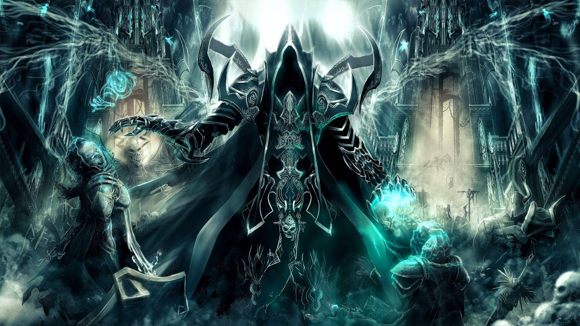 1920x1080 Download Diablo 4 Necromancer In Dark Wallpaper