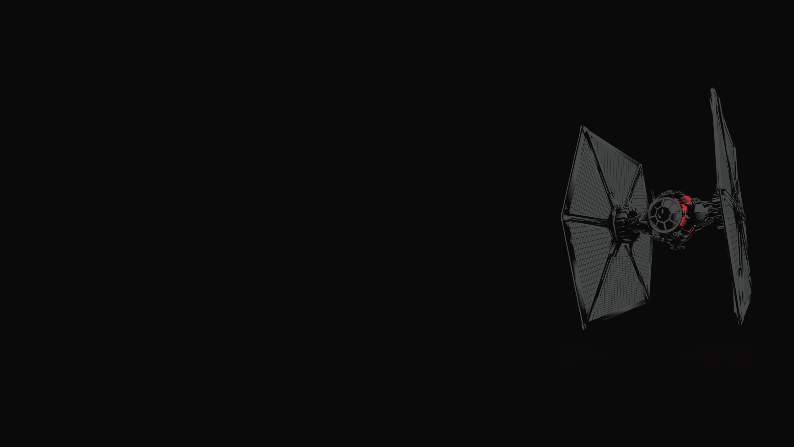 2560x1440 I made a wallpaper out of that TIE Fighter image from the toy leak. Enjoy! : r/StarWars