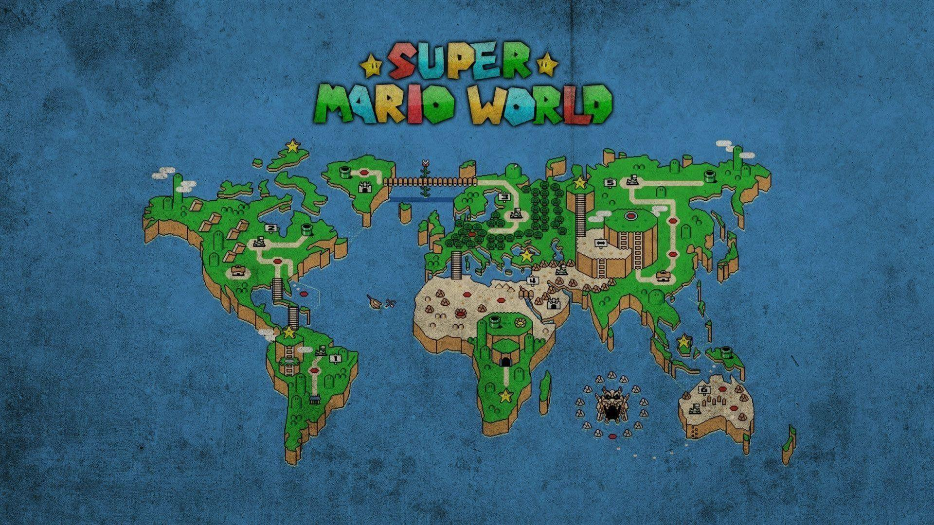 1920x1080 Super Mario World Map Wallpapers