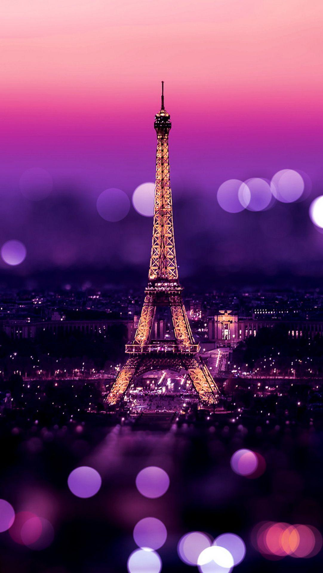 1082x1920 Paris Wallpapers Colour Purple