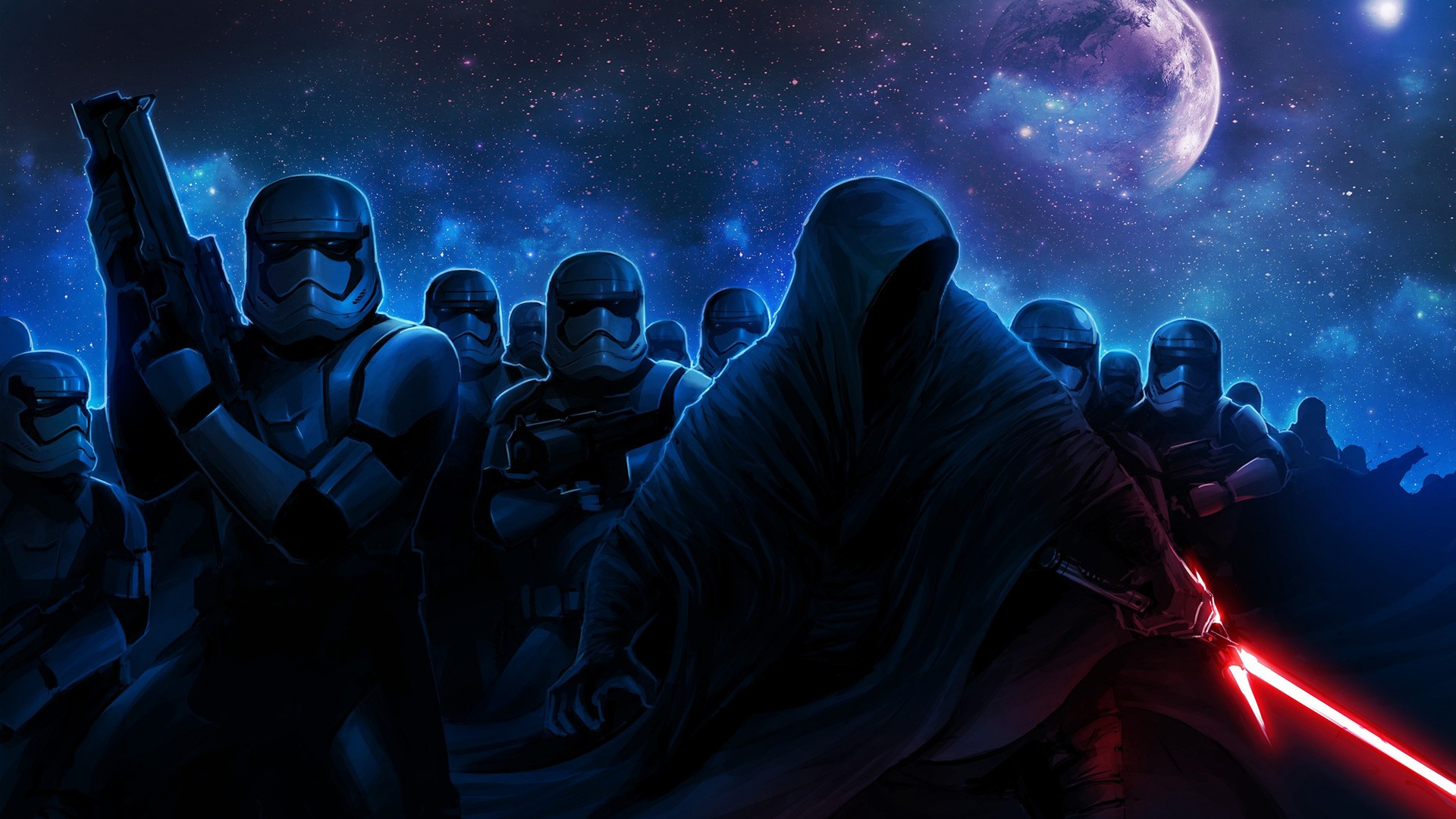 1920x1080 Wallpaper : Star Wars, Storm Troopers, universe, midnight, darkness, screenshot, computer wallpaper, special effects, outer space spooky 101884 HD Wallpapers
