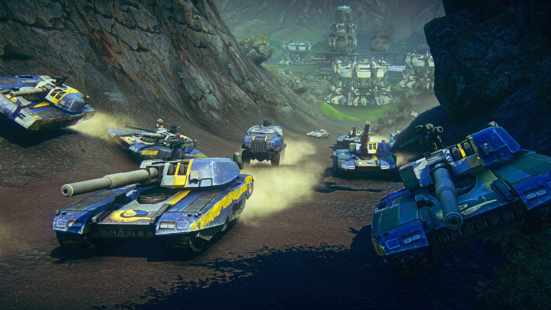 1920x1080 PlanetSide 2 (2012) promotional art MobyGames