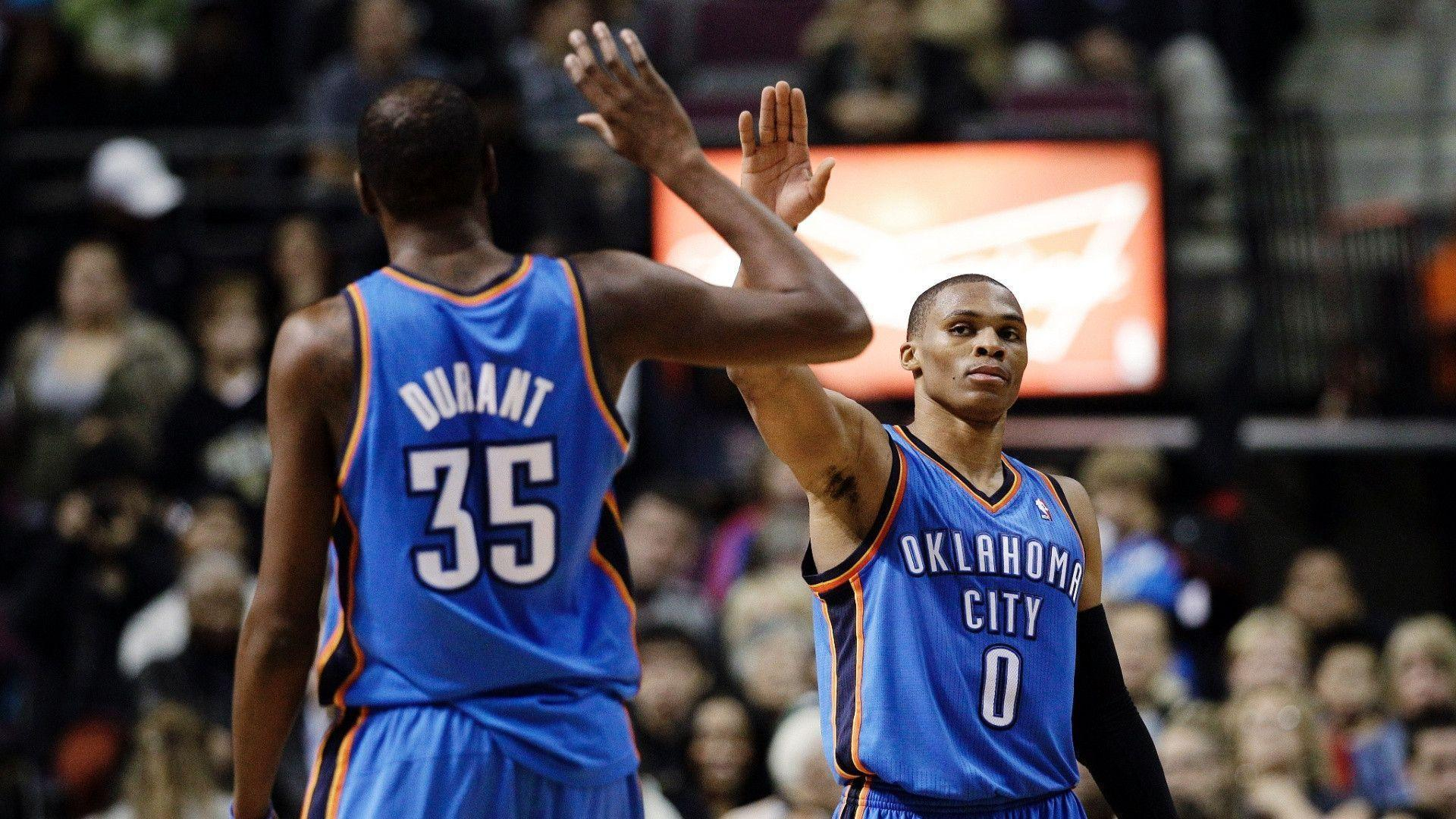 1920x1080 Russell Westbrook And Kevin Durant Wallpapers