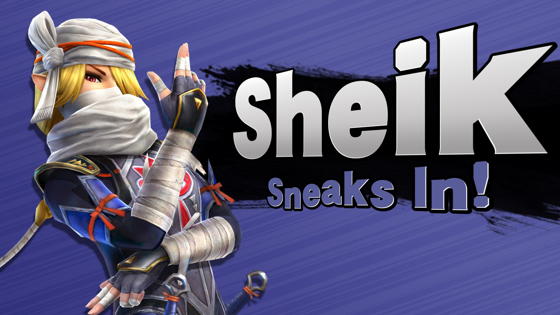 1920x1080 Sheik (Hyrule Warriors Skin) [Super Smash Bros. (Wii U)] [Mods