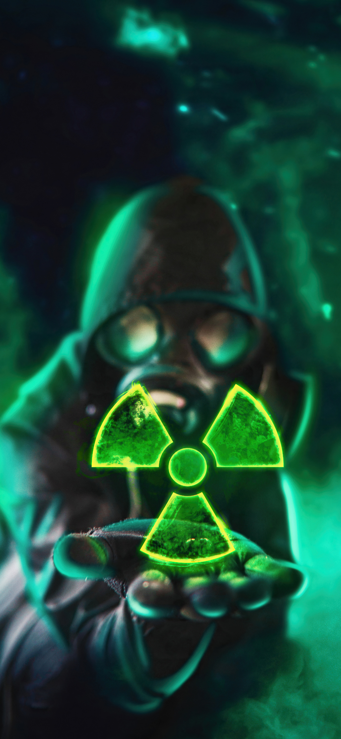 1125x2436 Radioactive Hoodie Guy 4k Iphone XS,Iphone 10,Iphone X HD 4k Wallpapers, Images, Backgrounds, Photos and Pictures