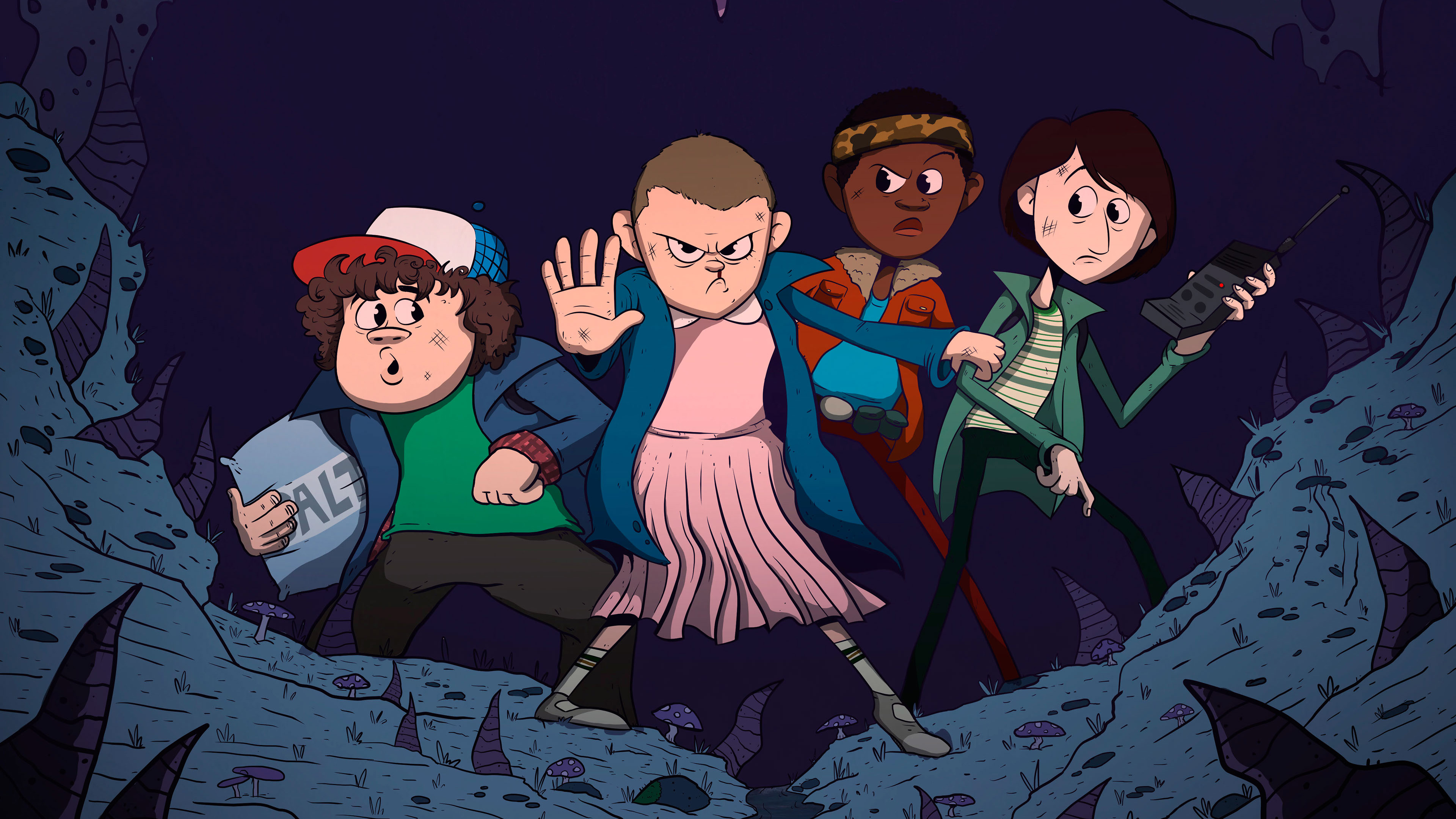 3840x2160 Stranger Things Illustration, HD Tv Shows, 4k Wallpapers, Images, Backgrounds, Photos and Pictures