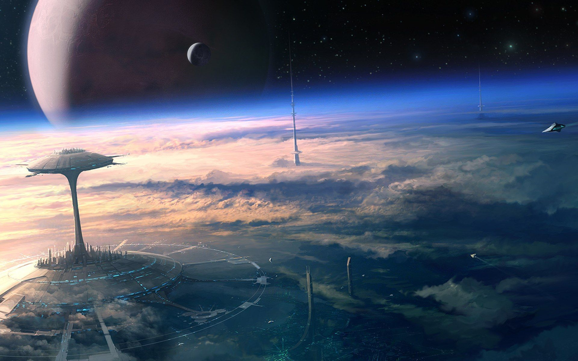 1920x1200 Futuristic Space Wallpapers Top Free Futuristic Space Backgrounds