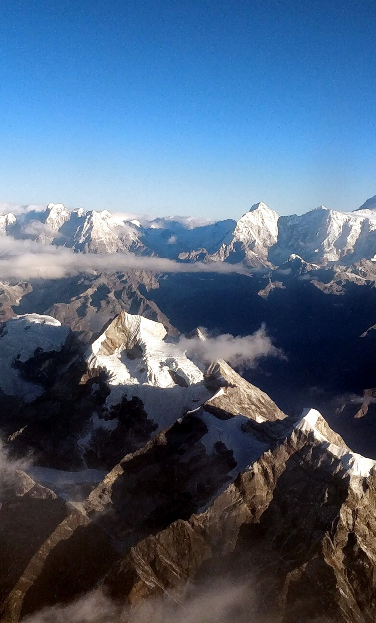 1280x2120 Download himalayan, mountains range, horizon, nepal wallpaper, iphone 6 plus, hd image, background, 17418