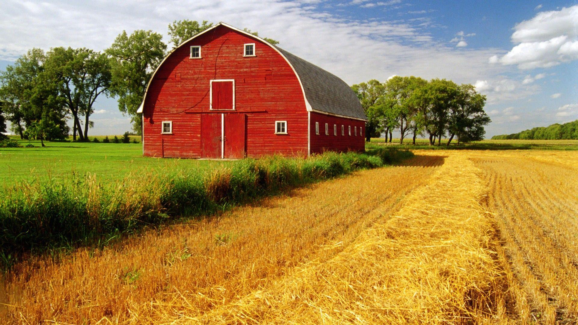 1920x1080 Red Barn Farm Wallpapers