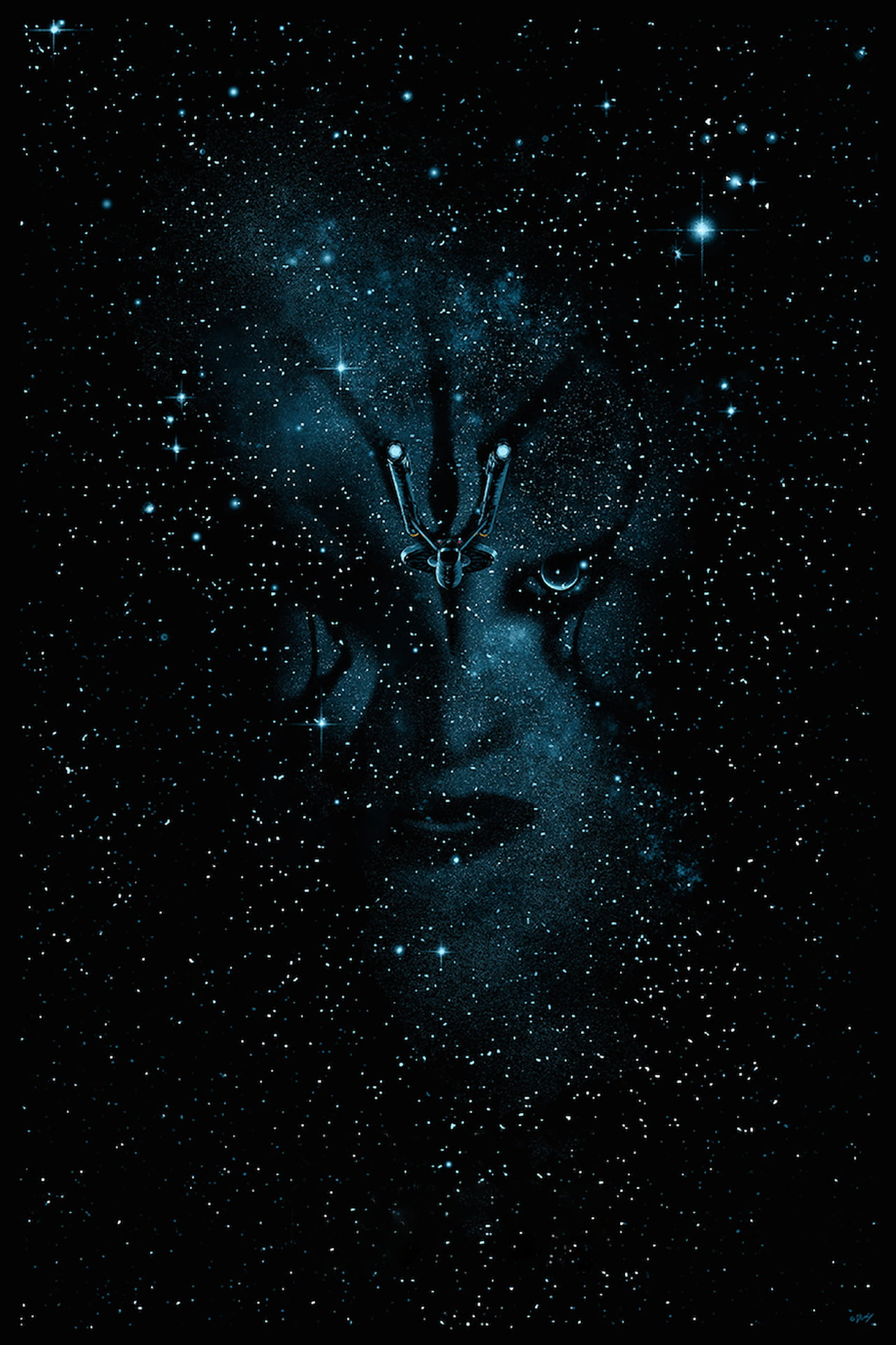 1283x1924 Galaxy illustration, portrait display, movies, Star Trek Beyond, space HD wallpaper