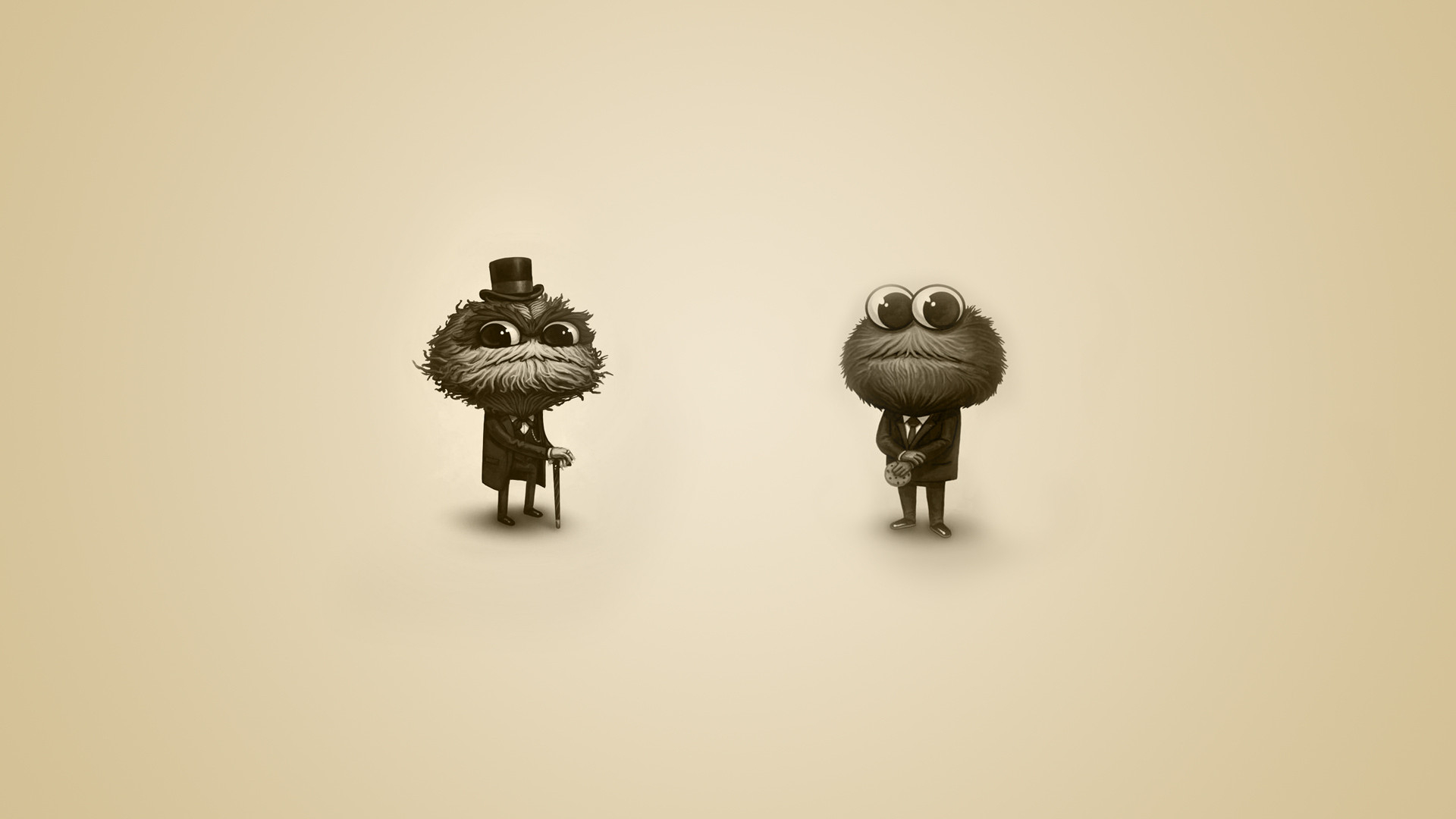 1920x1080 The Cookie Monster and Oskar the Grouch (Credit to /u/spiffings) : r/ wallpapers