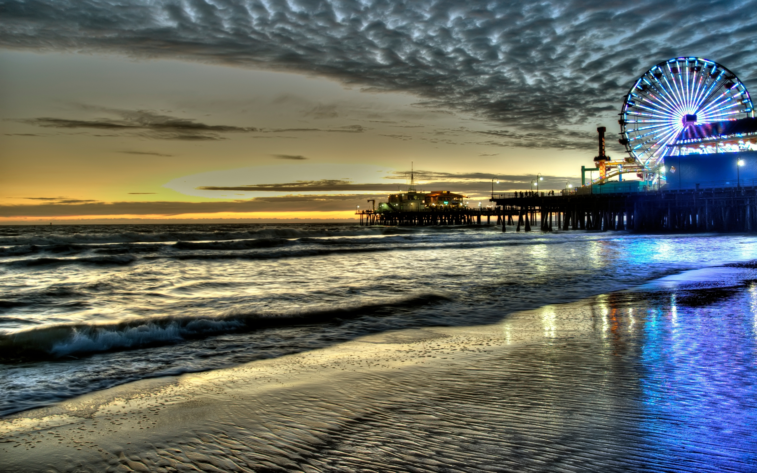 2560x1600 Santa Monica Pier HD Wallpapers and Backgrounds