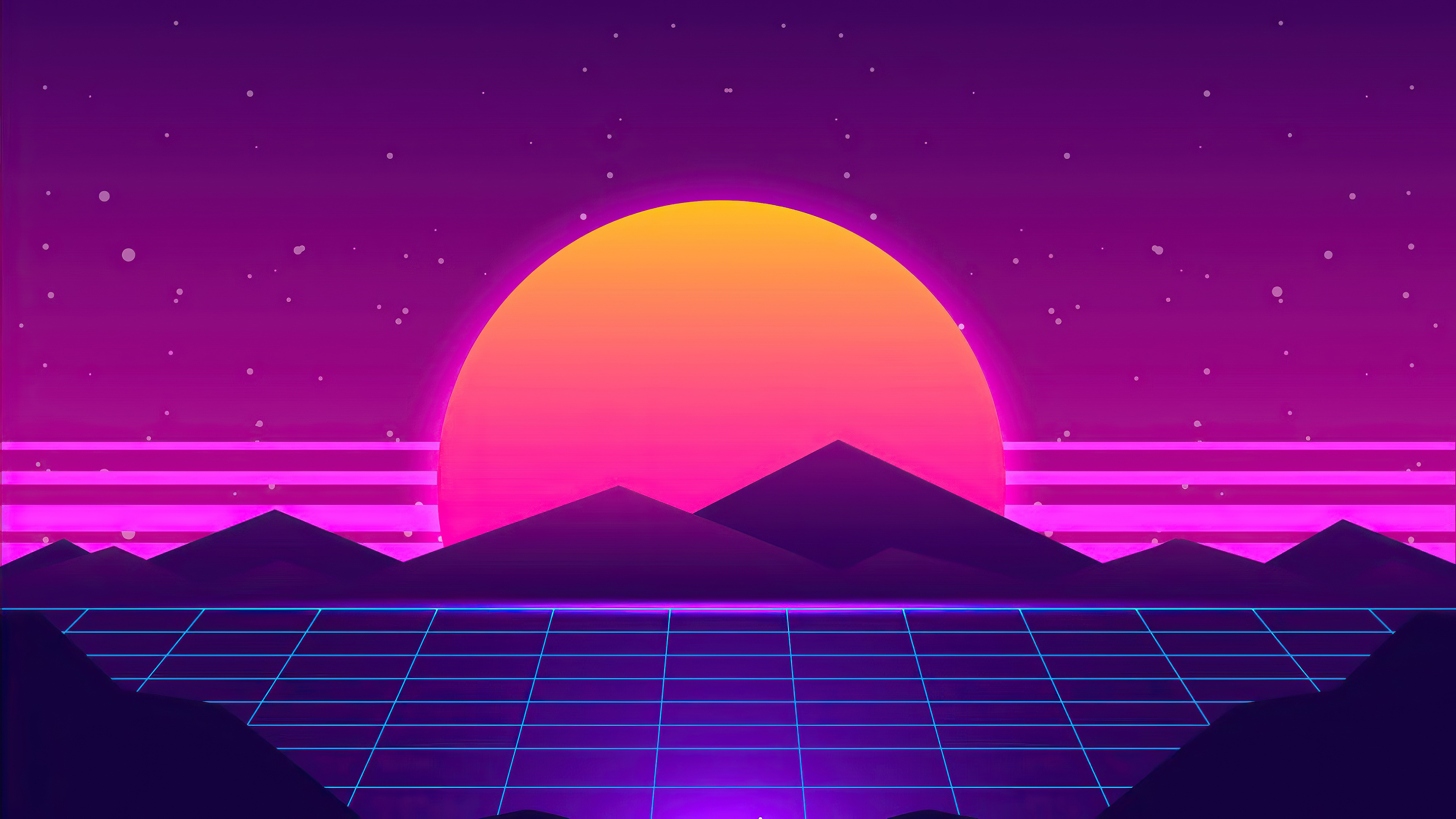 3840x2160 Synthwave Sun Mountains 4k, HD Artist, 4k Wallpapers, Images, Backgrounds, Photos and Pictures