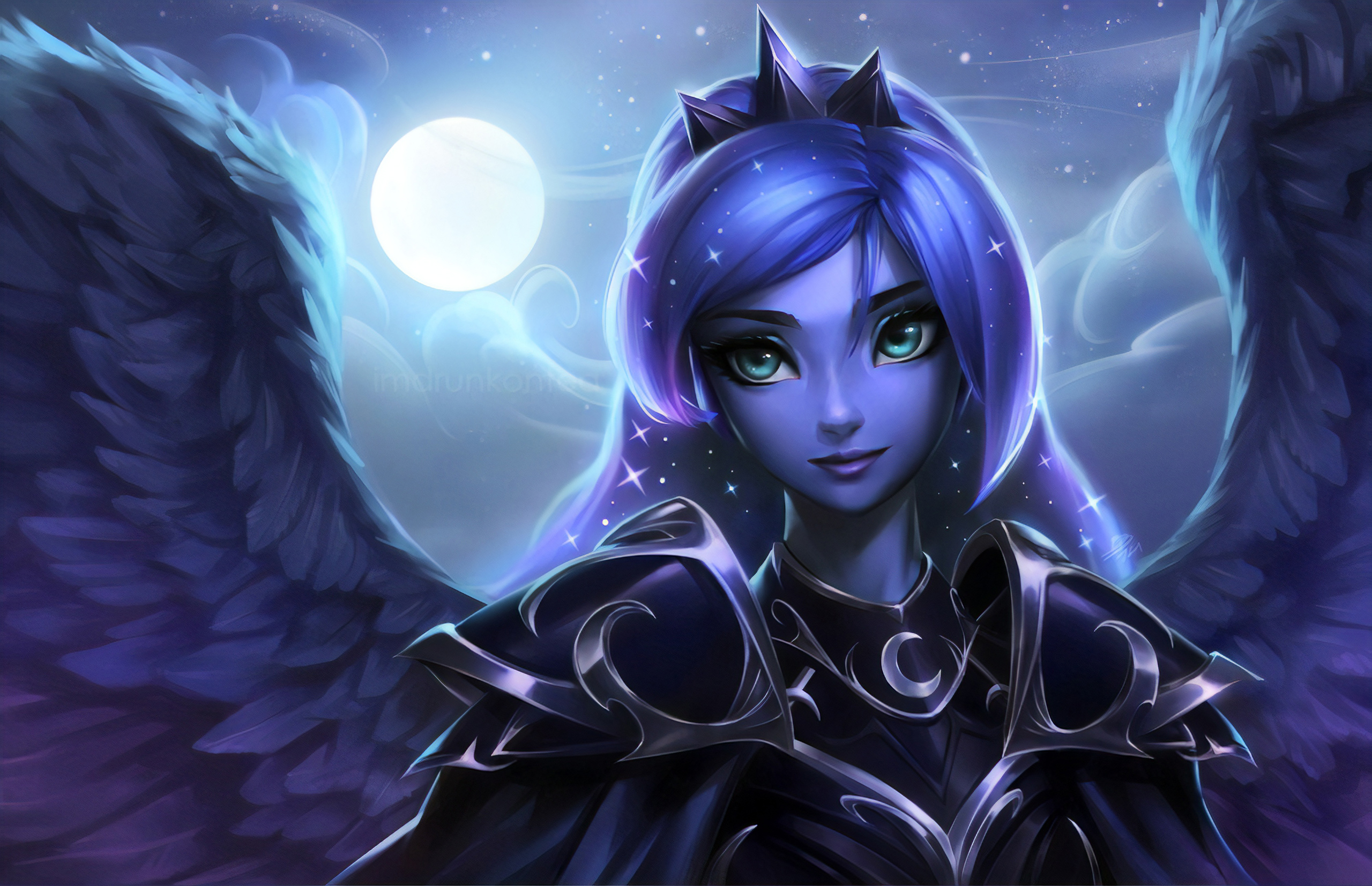2560x1654 2560x1440 Princess Luna Fanart 1440P Resolution HD 4k Wallpapers, Images, Backgrounds, Photos and Pictures