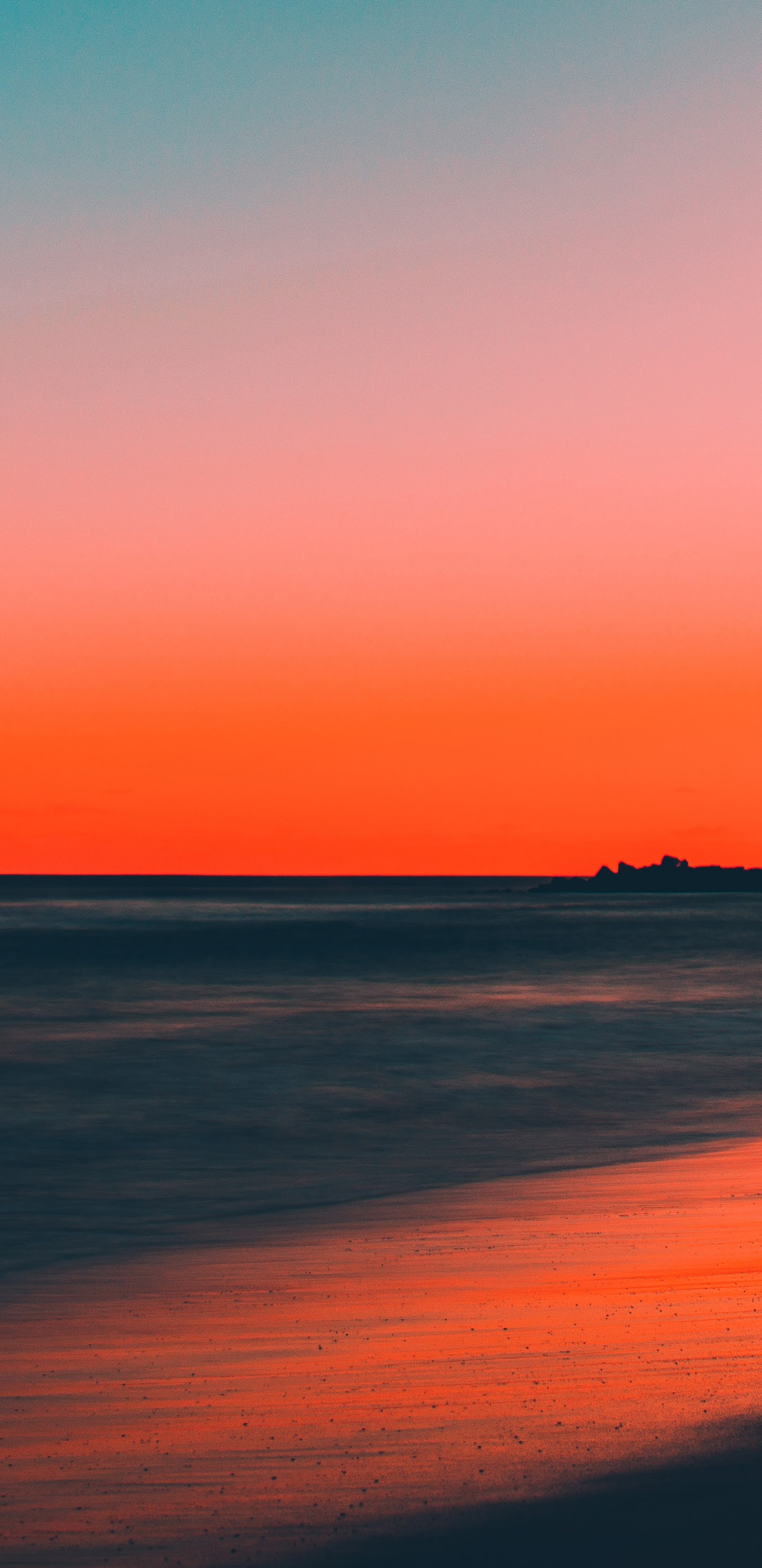 1440x2960 Sunset Beach Sea Horizon Scenery 8K Wallpaper #165
