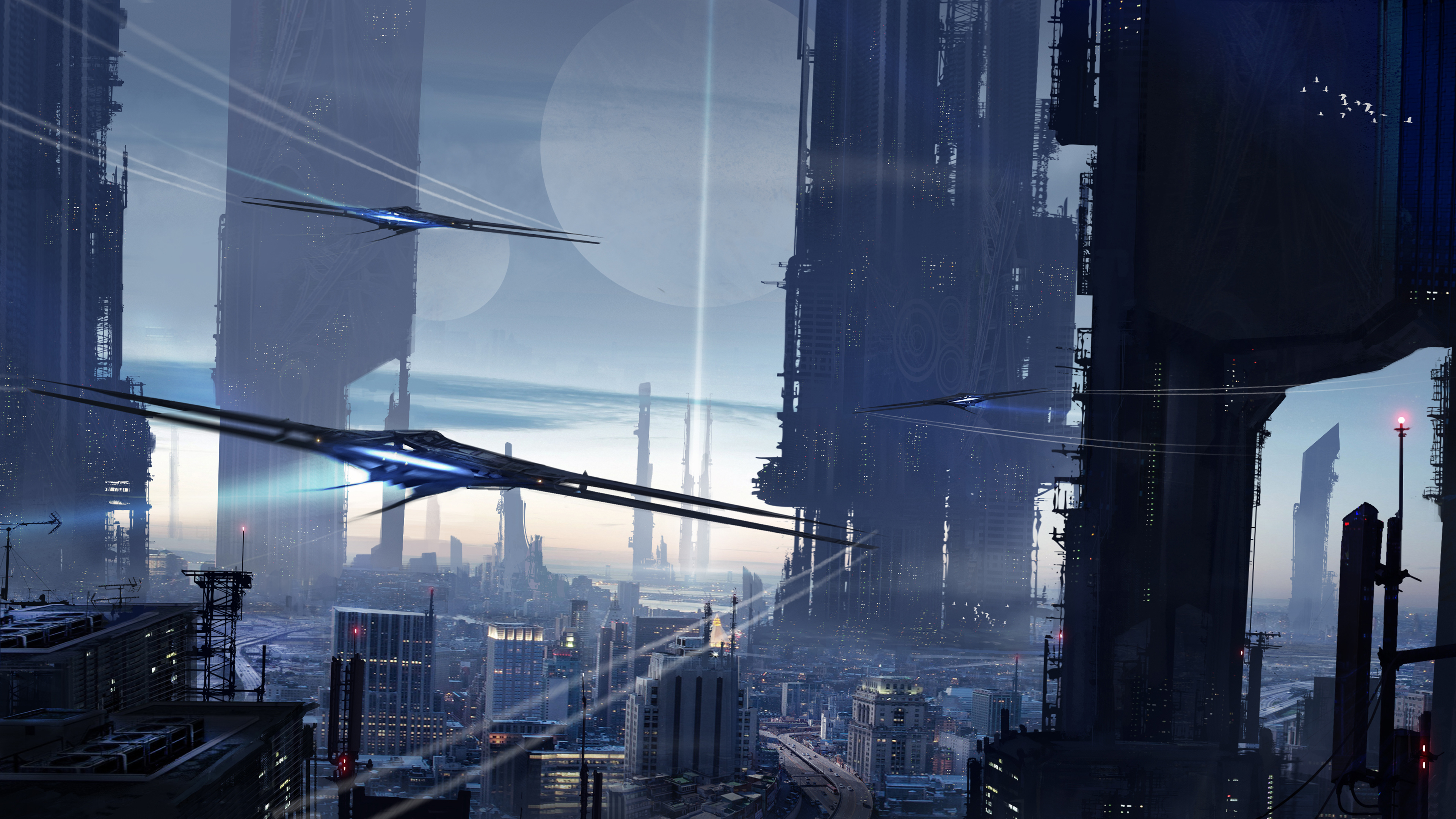 3840x2160 Scifi City 4k, HD Artist, 4k Wallpapers, Images, Backgrounds, Photos and Pictures