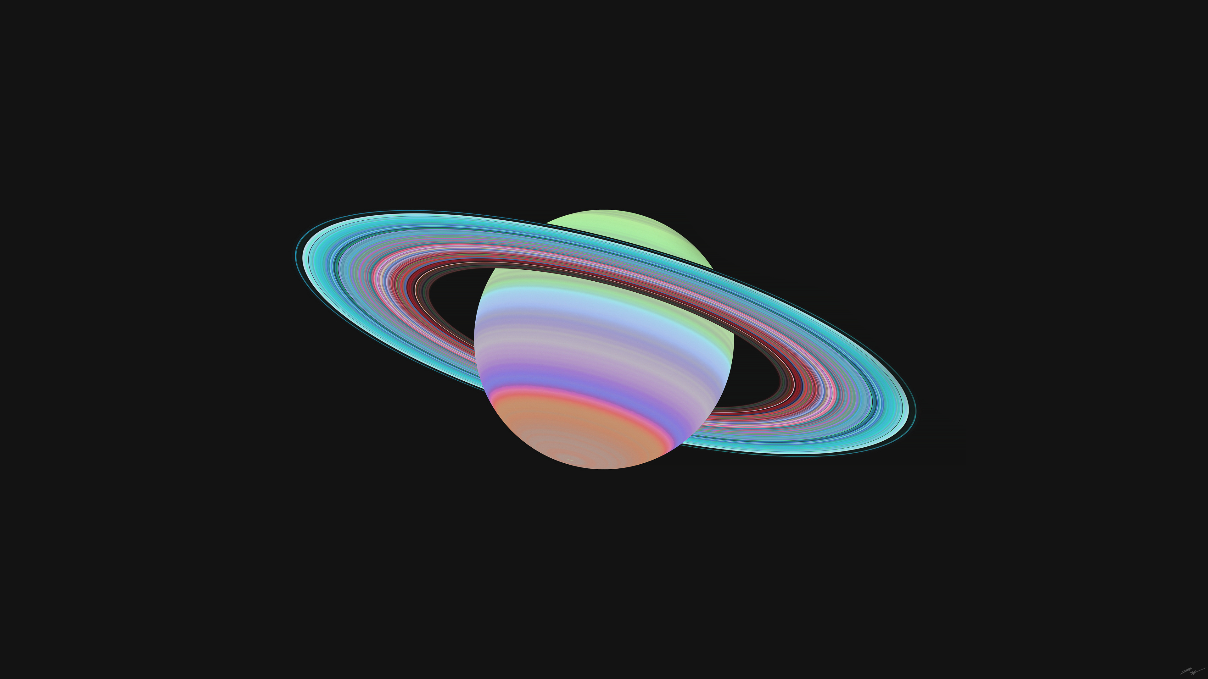 3840x2160 Ultraviolet Saturn [] : r/wallpapers