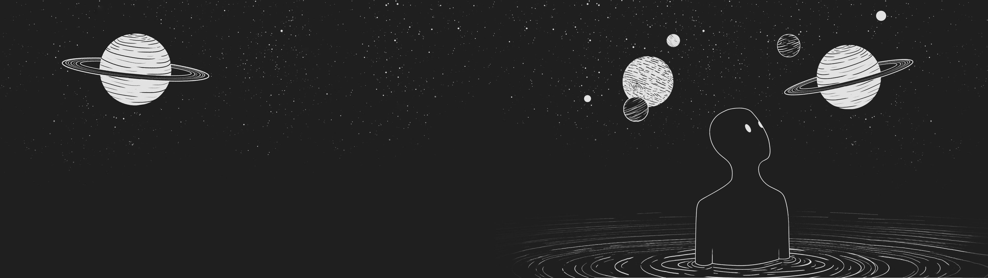 3840x1080 abstract #minimalism #space #planet #surreal space art #monochrome #4K # wallpaper #hdwallpaper #desktop | Space art, Hd wallpaper, Wallpaper