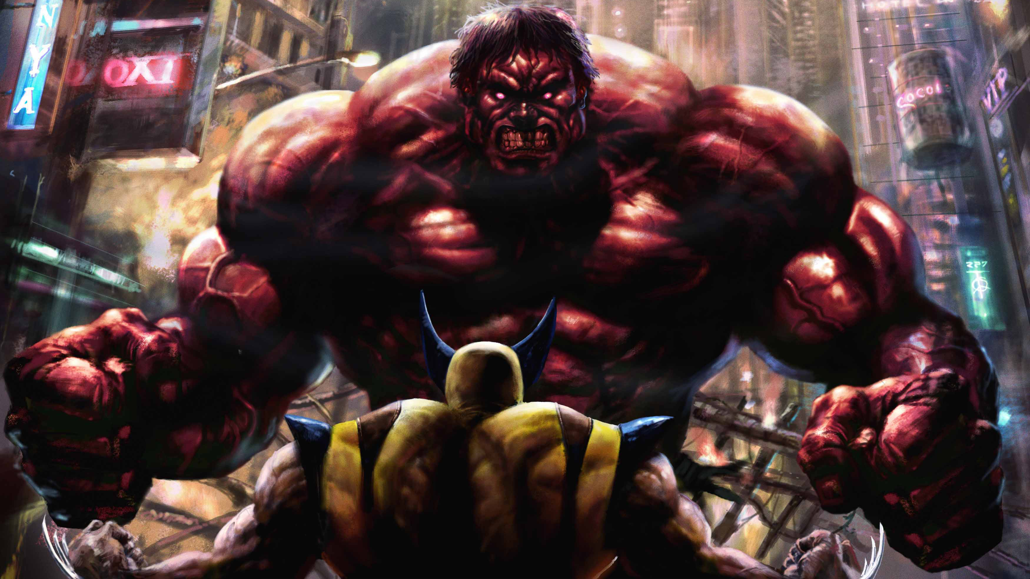 3500x1969 Big Trouble With Red Hulk, HD Superheroes, 4k Wallpapers, Images, Backgrounds, Photos and Pictures